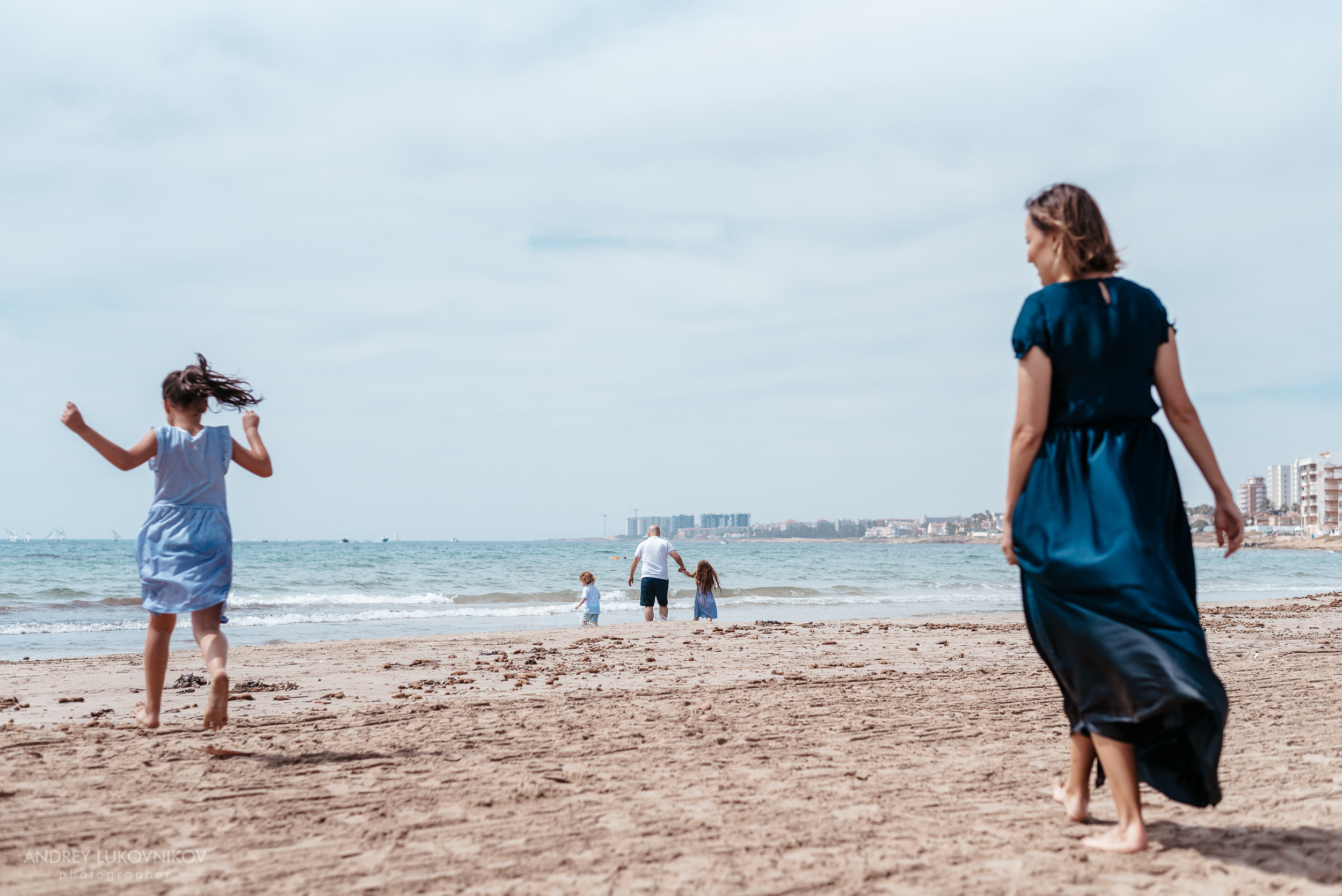 Семейная фотопрогулка на пляже