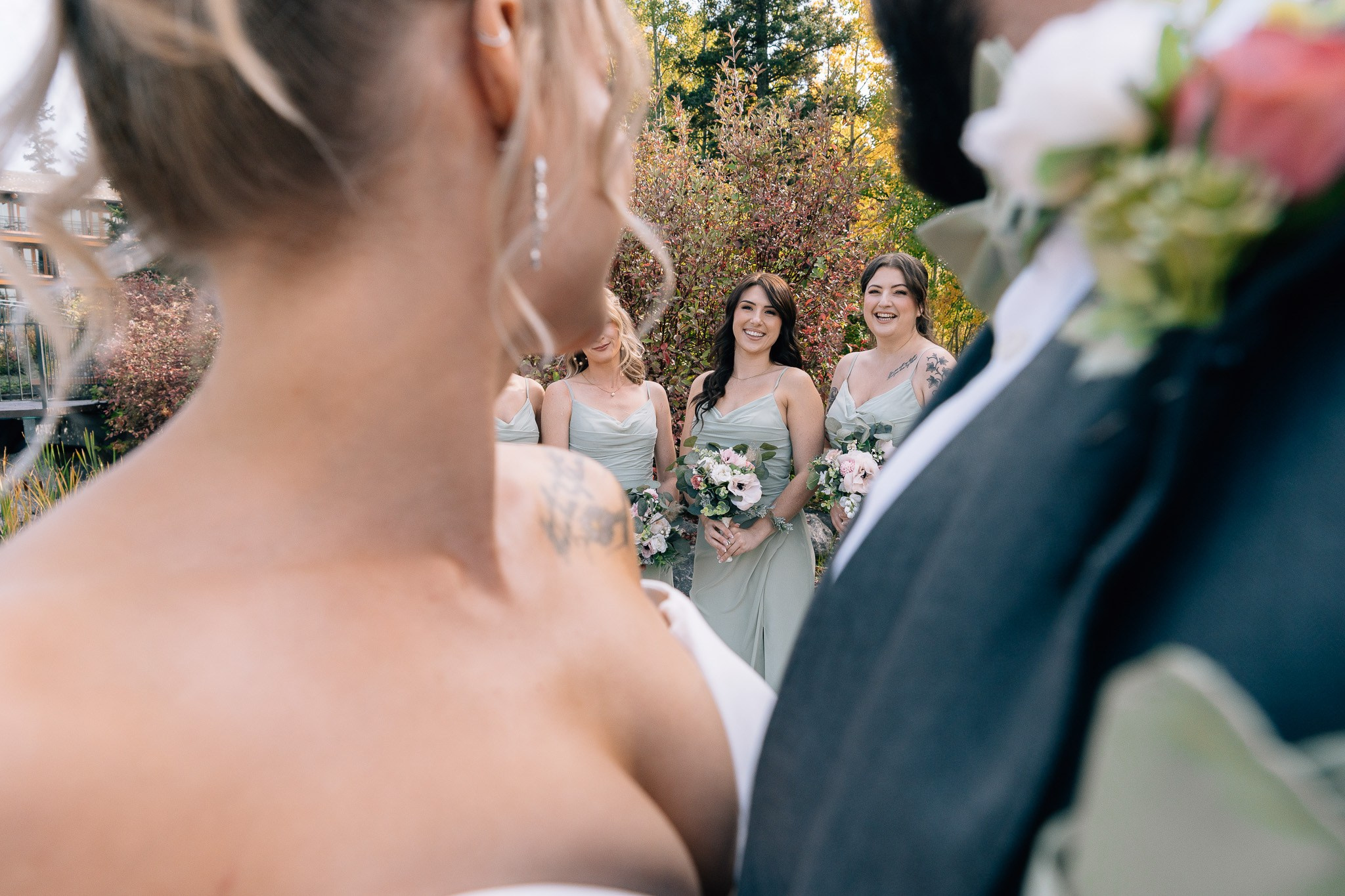 Wedding in a Bragg Creek, Alberta