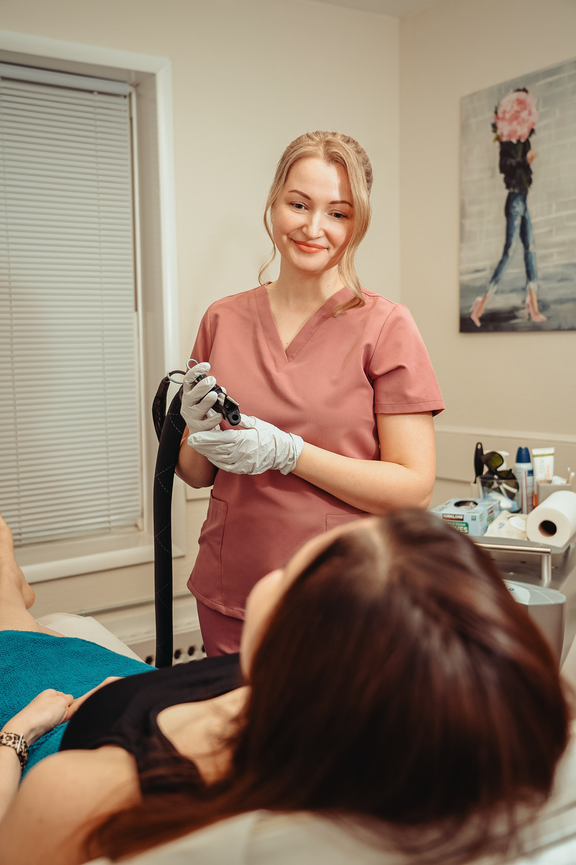 Сontent for the website of a laser hair removal specialist. Portrait and wedding photographer in New York