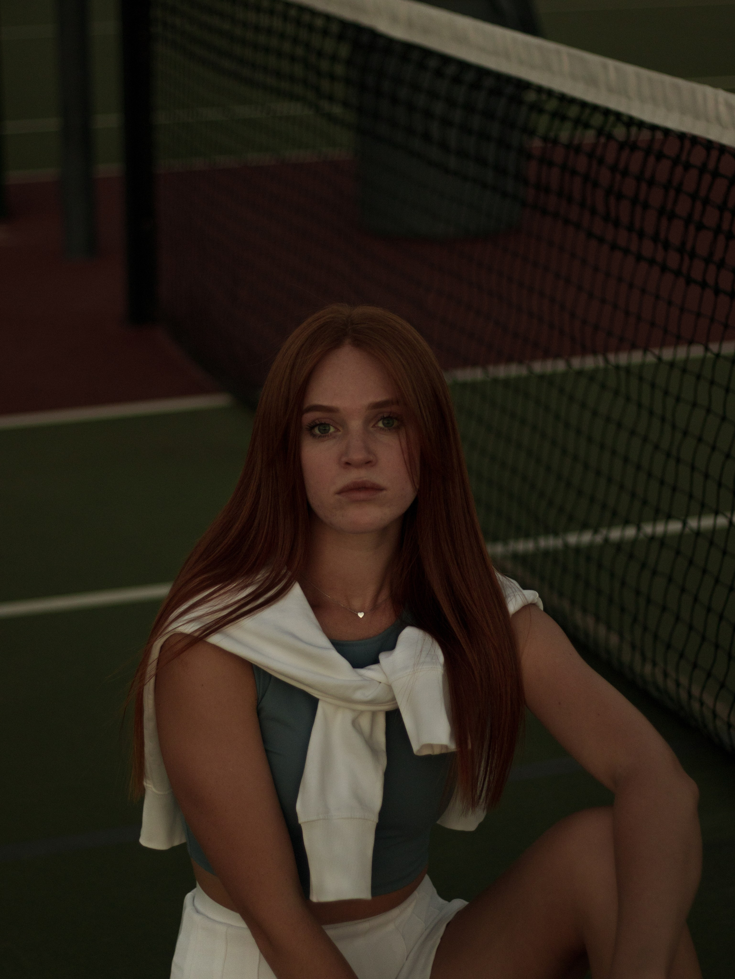 Anhelihha at the tennis court. Portrait and couples photographer in Florida, Valeriia Honcharova
