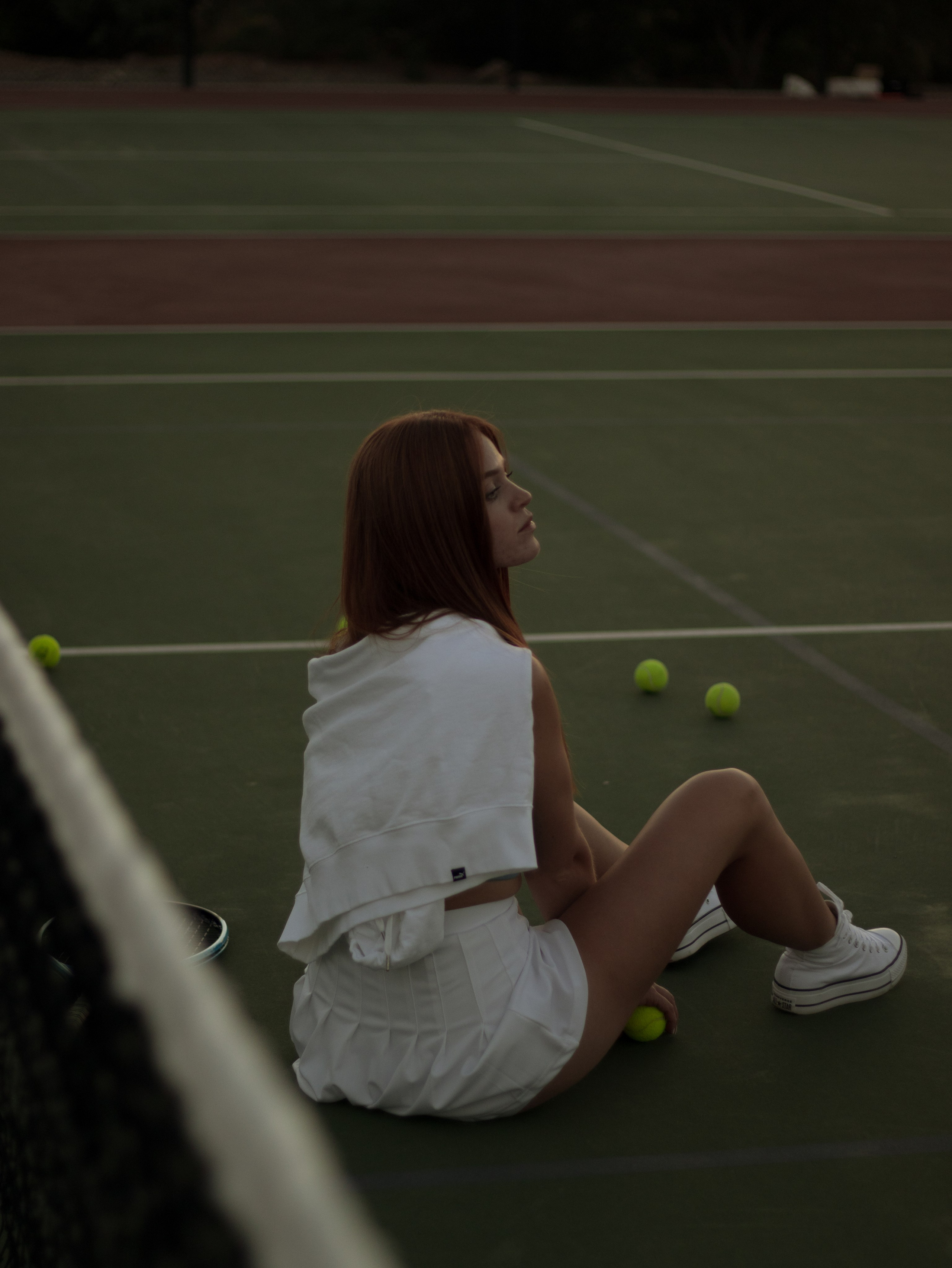 Anhelihha at the tennis court. Portrait and couples photographer in Florida, Valeriia Honcharova