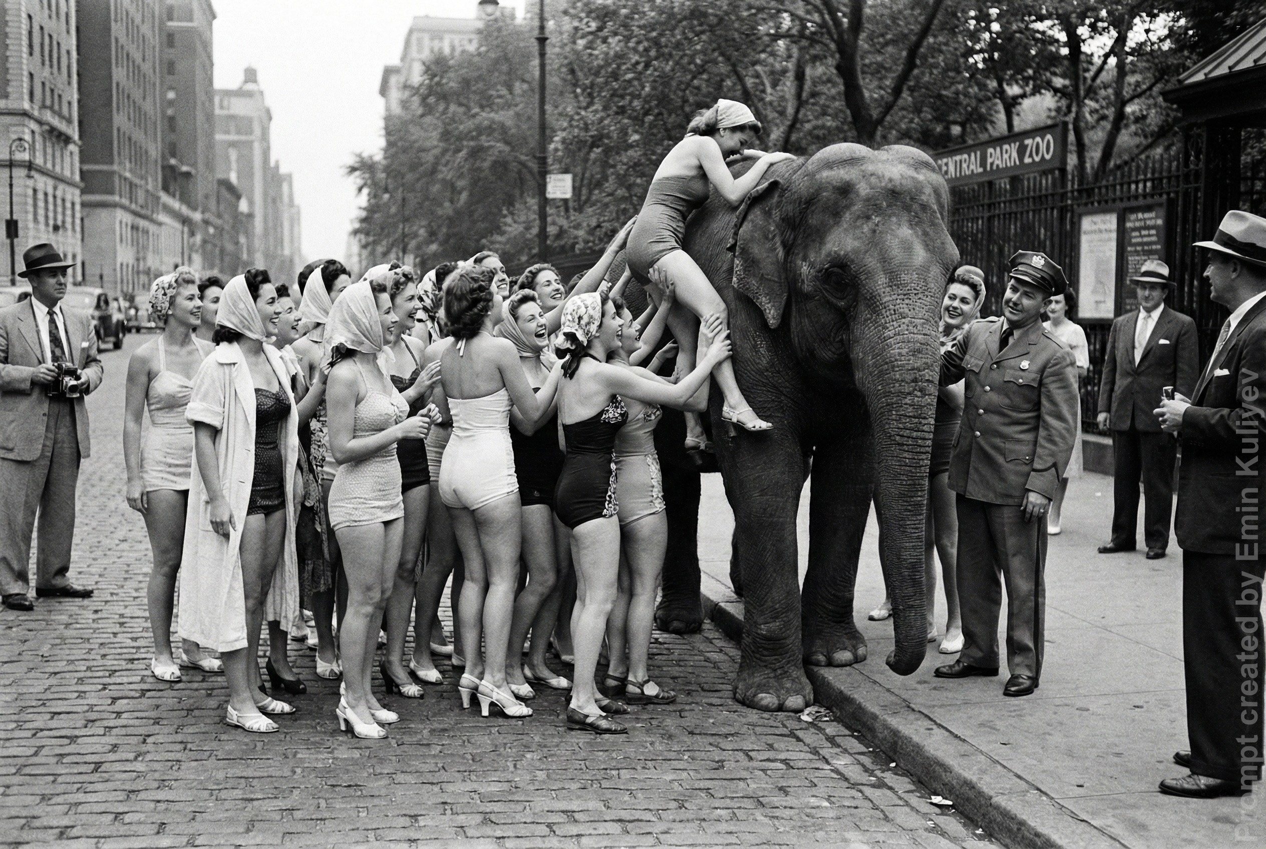 AI 1950s photo style test, vintage film look, realistic AI photography, retro image generation, learn my prompts in online class. Emin Kuliyev — Award-Winning Wedding Photojournalist NYC & USA | Best Wedding Photographer Known for Candid, Timeless Moments