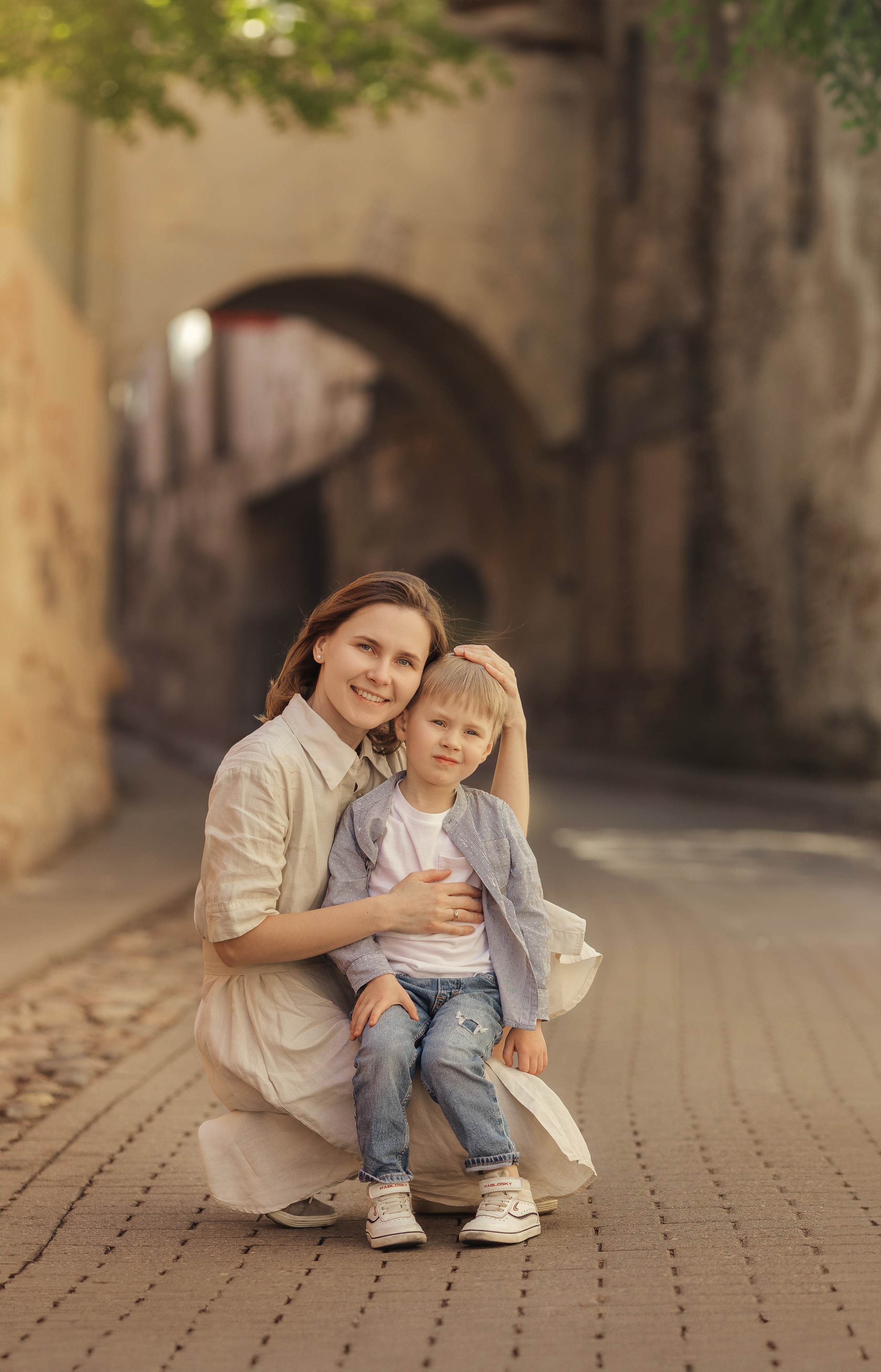 Семейная прогулка по старому городу в Вильнюсе. Семейный и детский фотограф в Вильнюсе Светлана Наумова