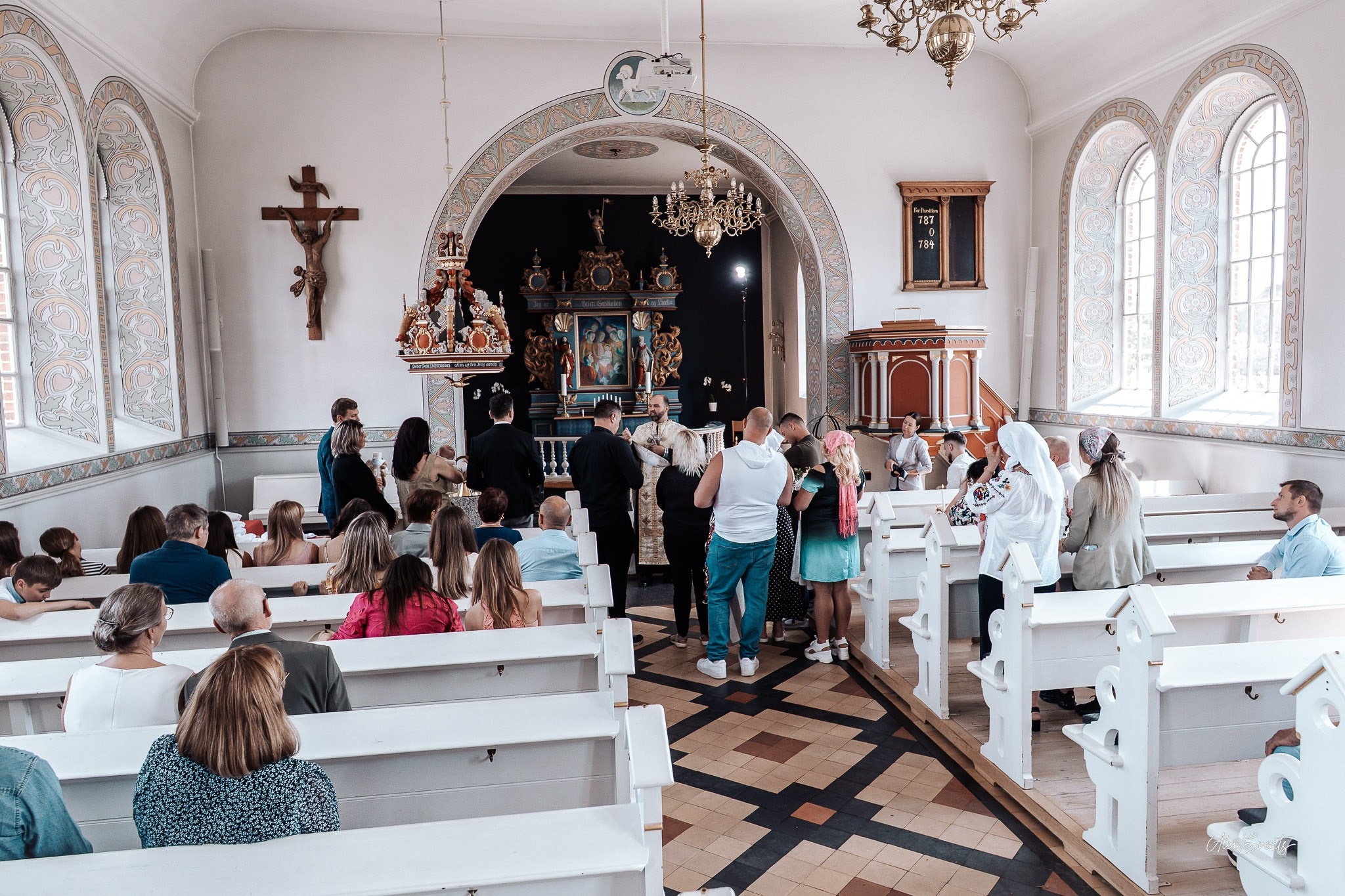 Botez Theodor - Biserica Fredericia. AlexEvents | Fotograf si Videograf de Nunta si Botez in Danemarca si Germania