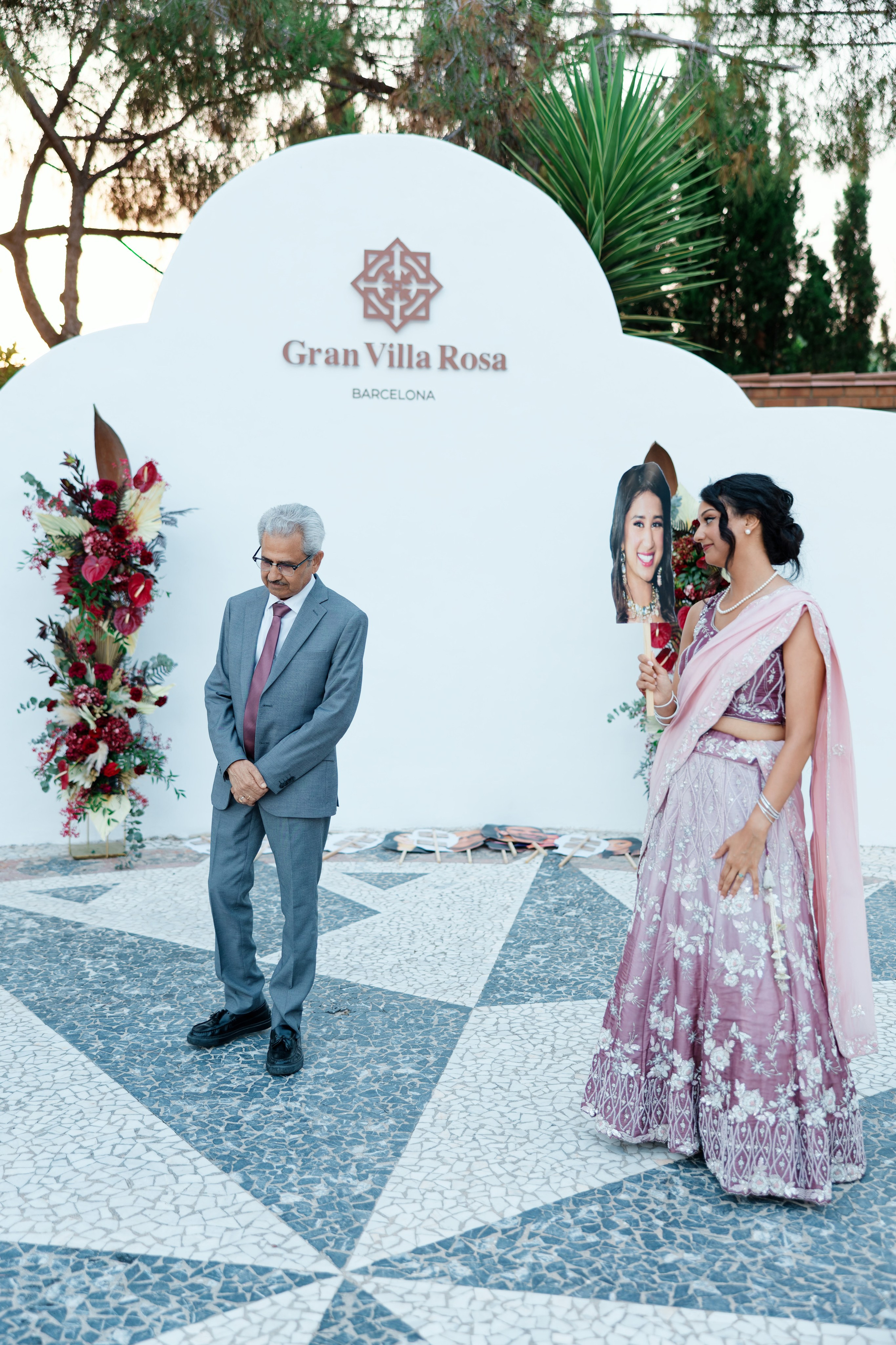 Indian wedding at Gran Villa Rosa, Barcelona