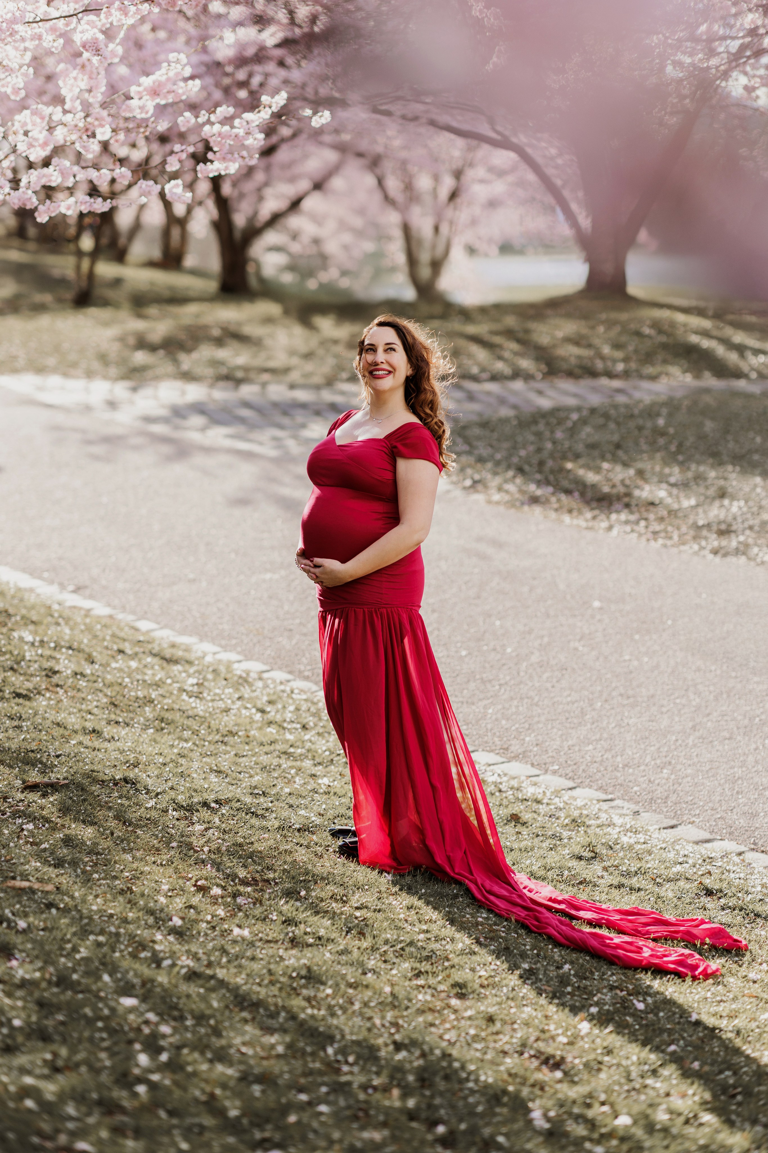 Belly Shooting im  Olympia Park. Family Fotografer in München und Umgebung