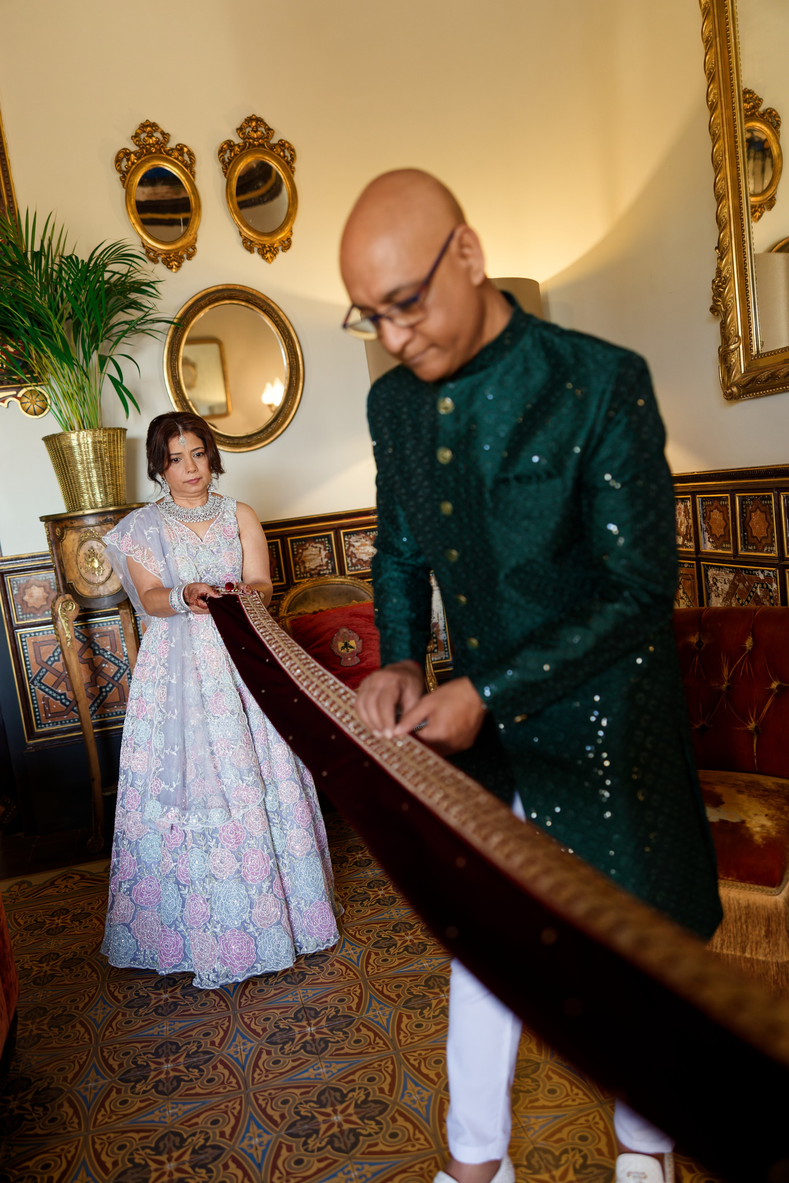 Indian wedding at Gran Villa Rosa, Barcelona