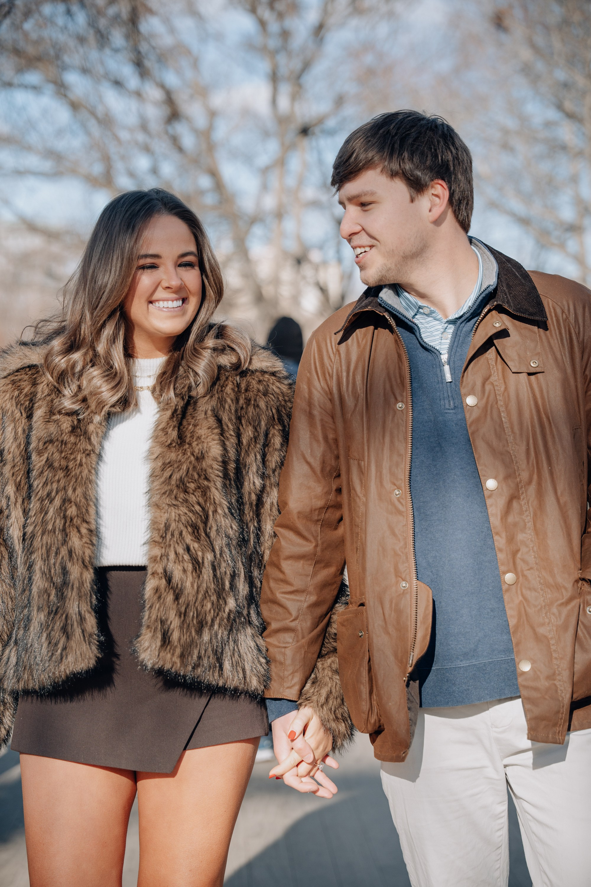 Proposal shoot in Central Park. Portrait and wedding photographer in New York