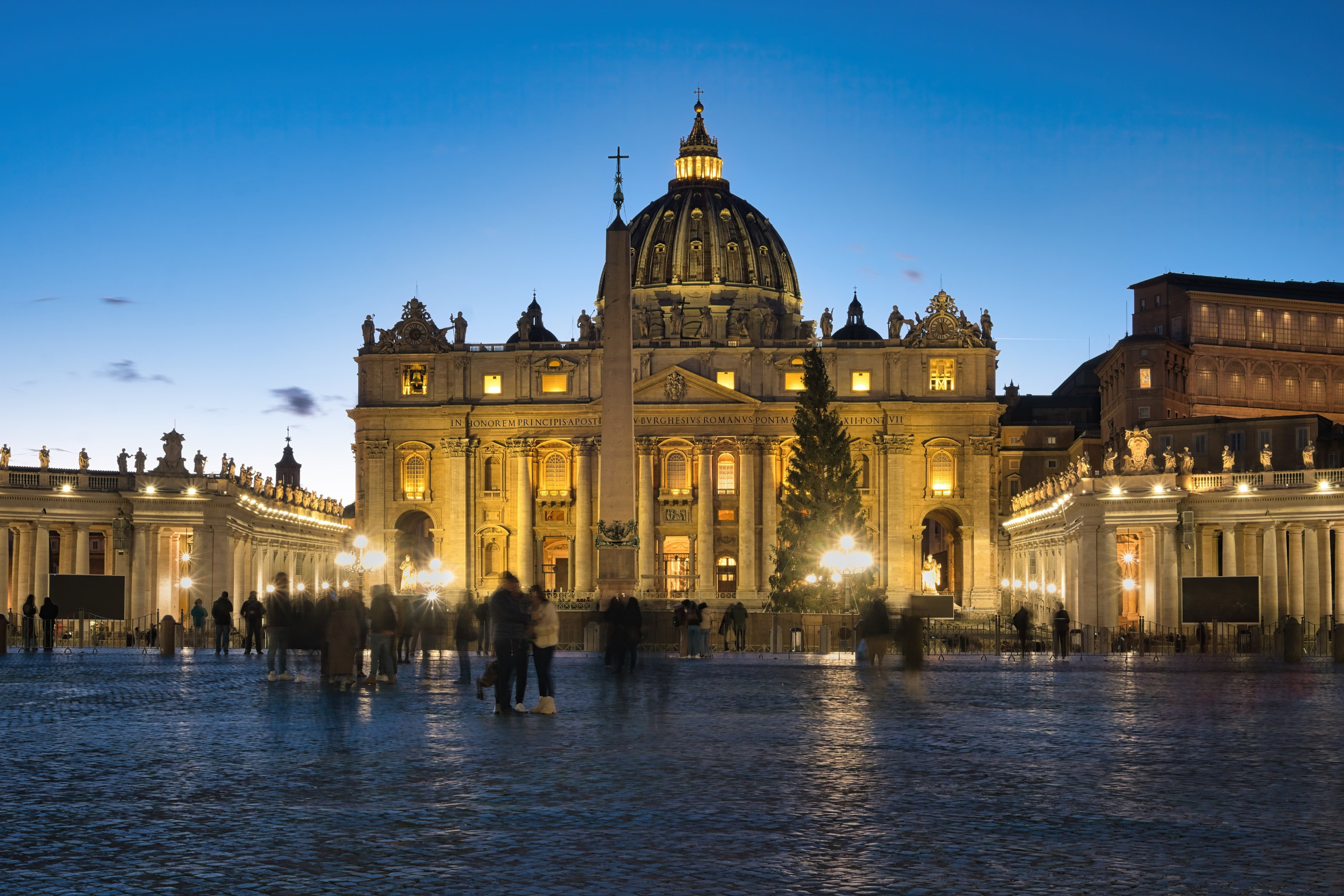 Photography of Italy – The Vatican at dusk in Rome, photographed as part of a photography book about Rome.