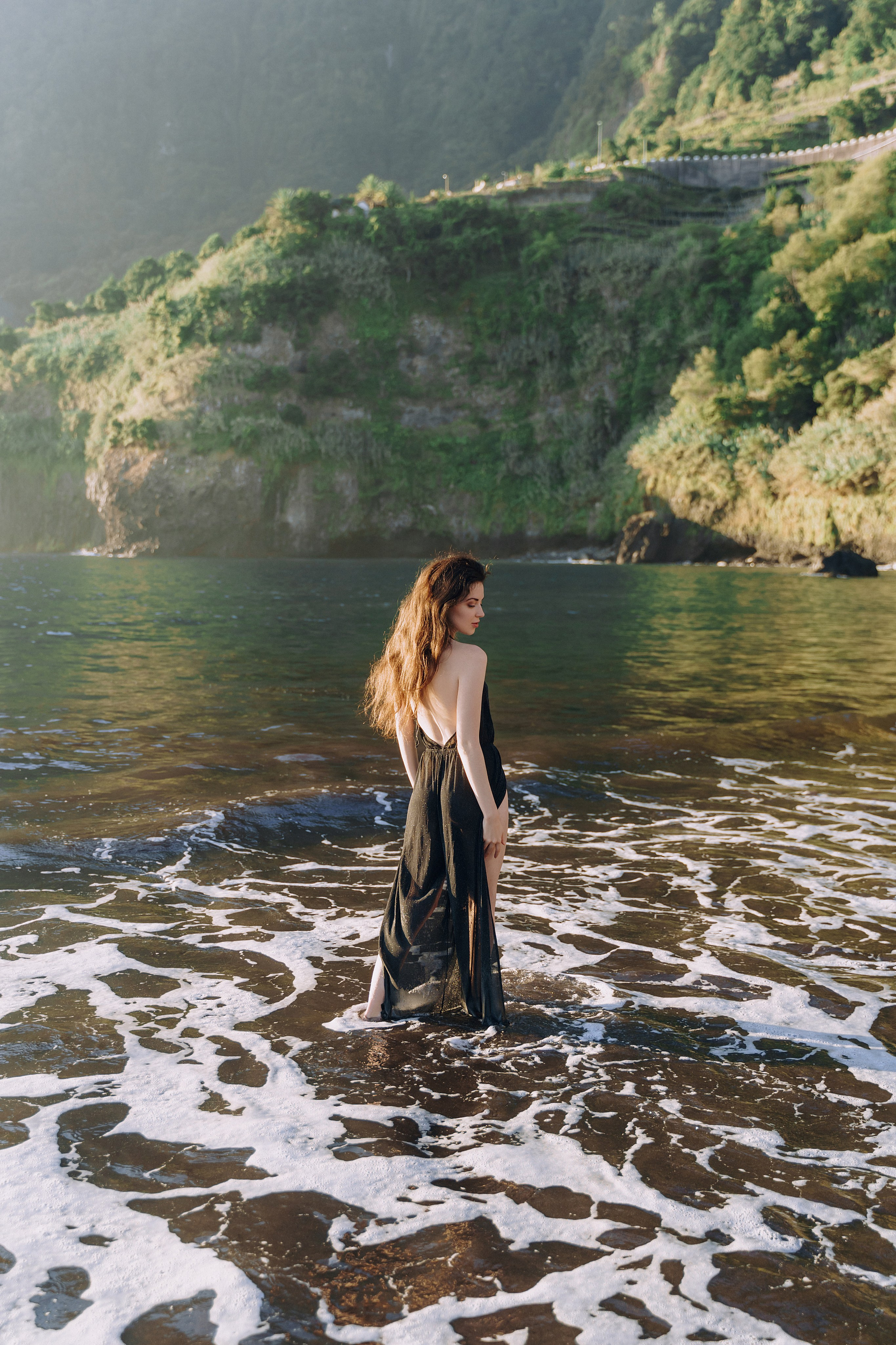 Sunrise Photoshoot with Galina at Seixal Beach | Madeira Photographer. Your photographer in Madeira