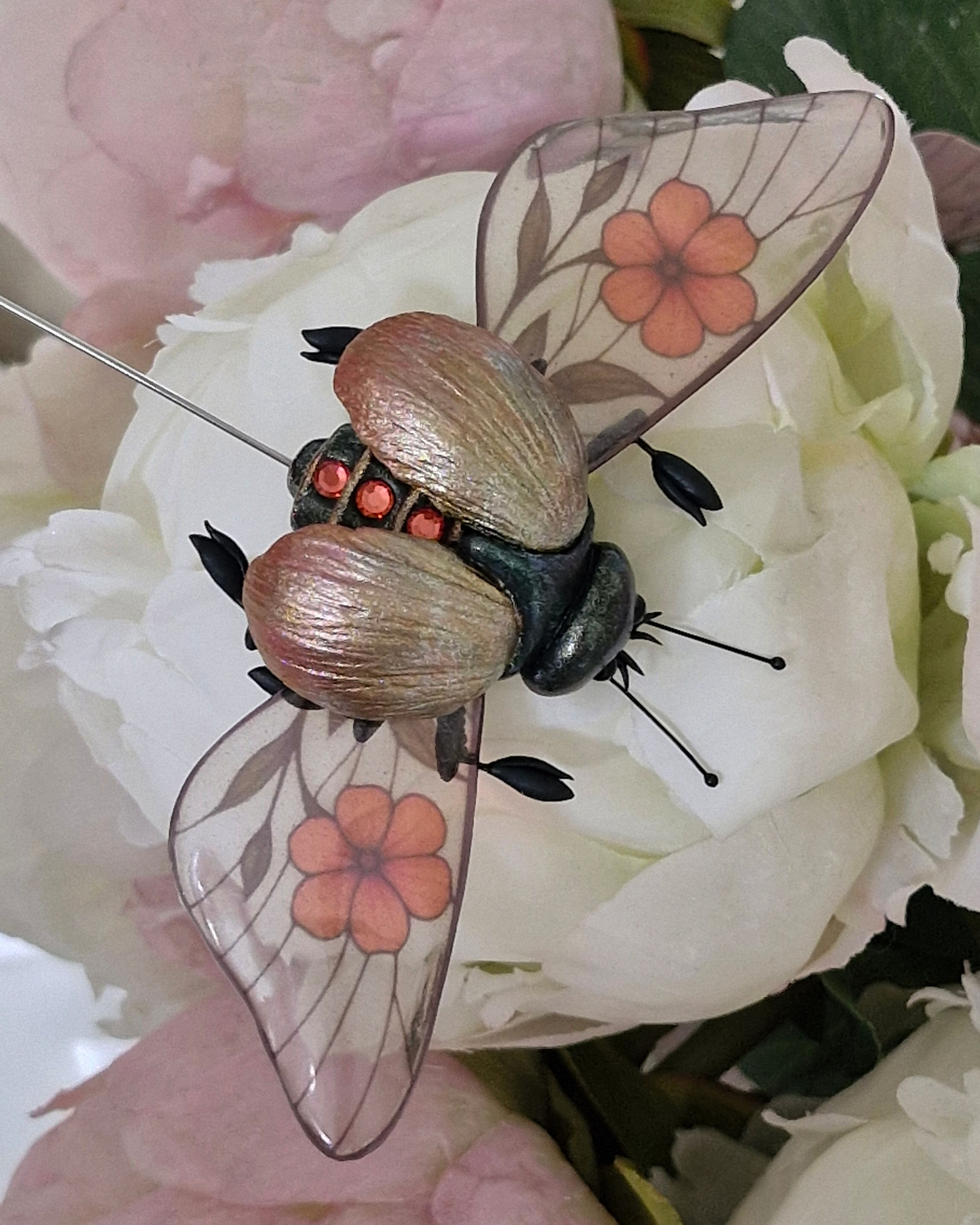 Броши-жуки / Insekten-Broschen ➜. Oksana Paul-Gardinen-Design Oksana Paul ✧ Art of Gardinen & Textile Design ✧ Polymer Clay Art & Handmade Creatures