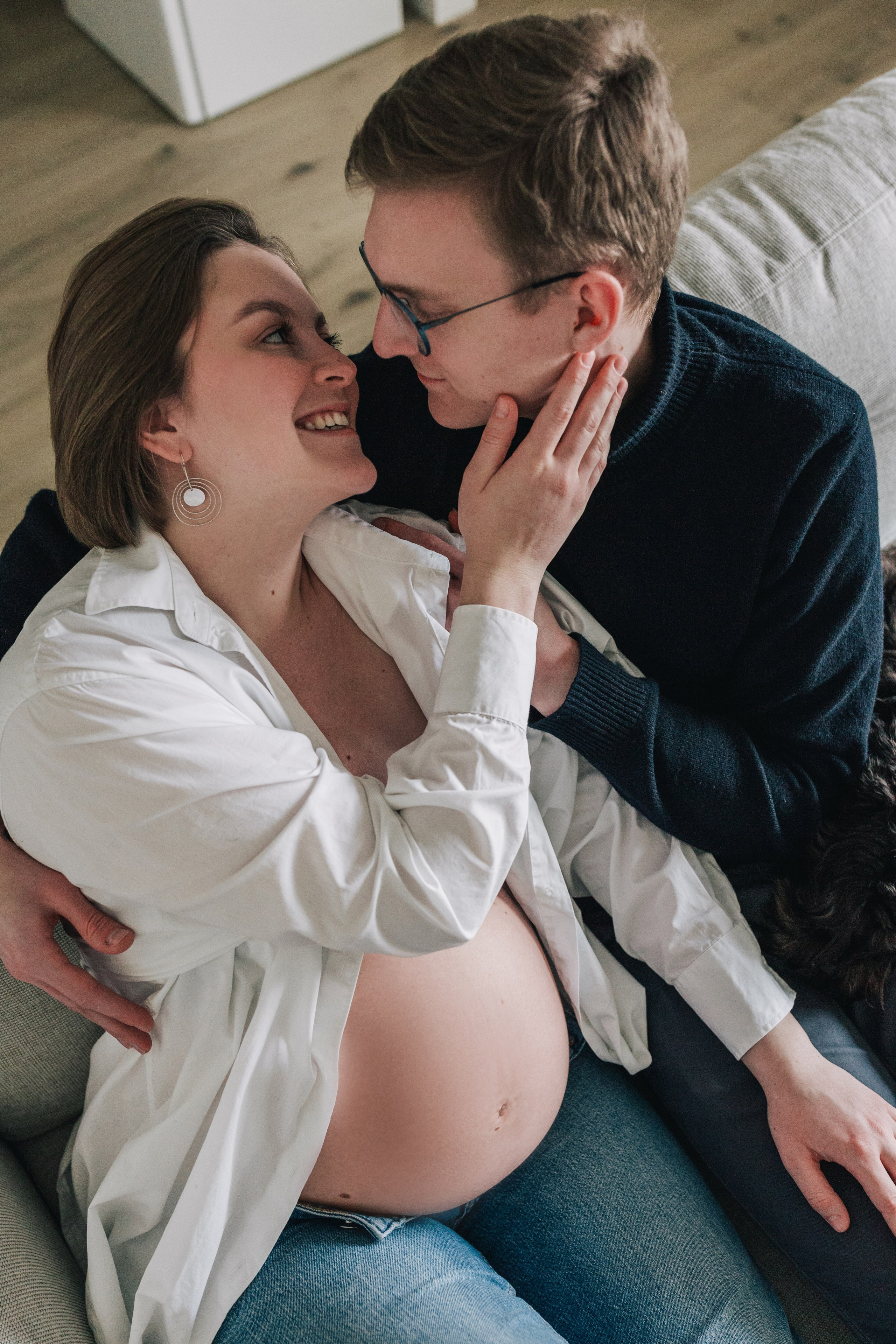 Pregnancy photoshooting in France. Фотограф, Руан, Франция