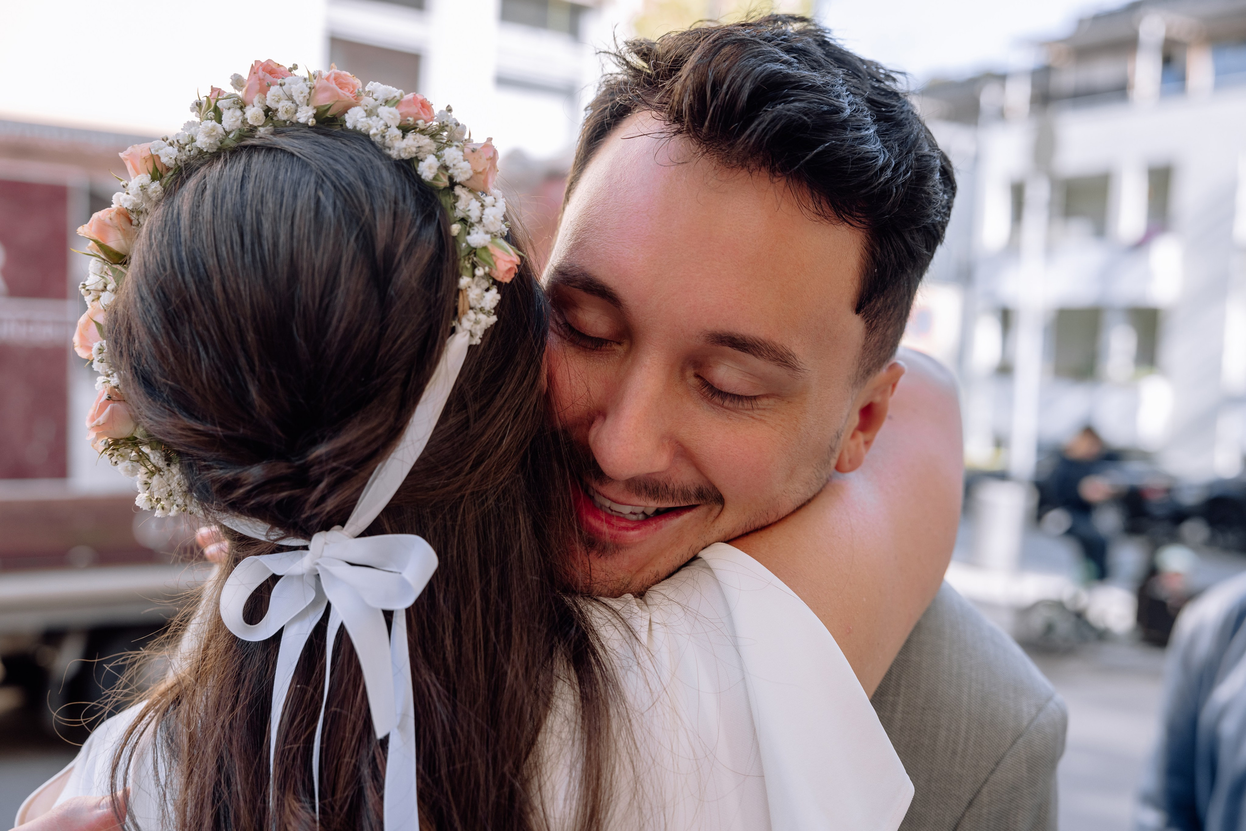 Kleine Familienhochzeit im Standesamt Mandlstrasse 14. Hochzeitsfotograf München Taufe Familienfotograf Tanja Mauke