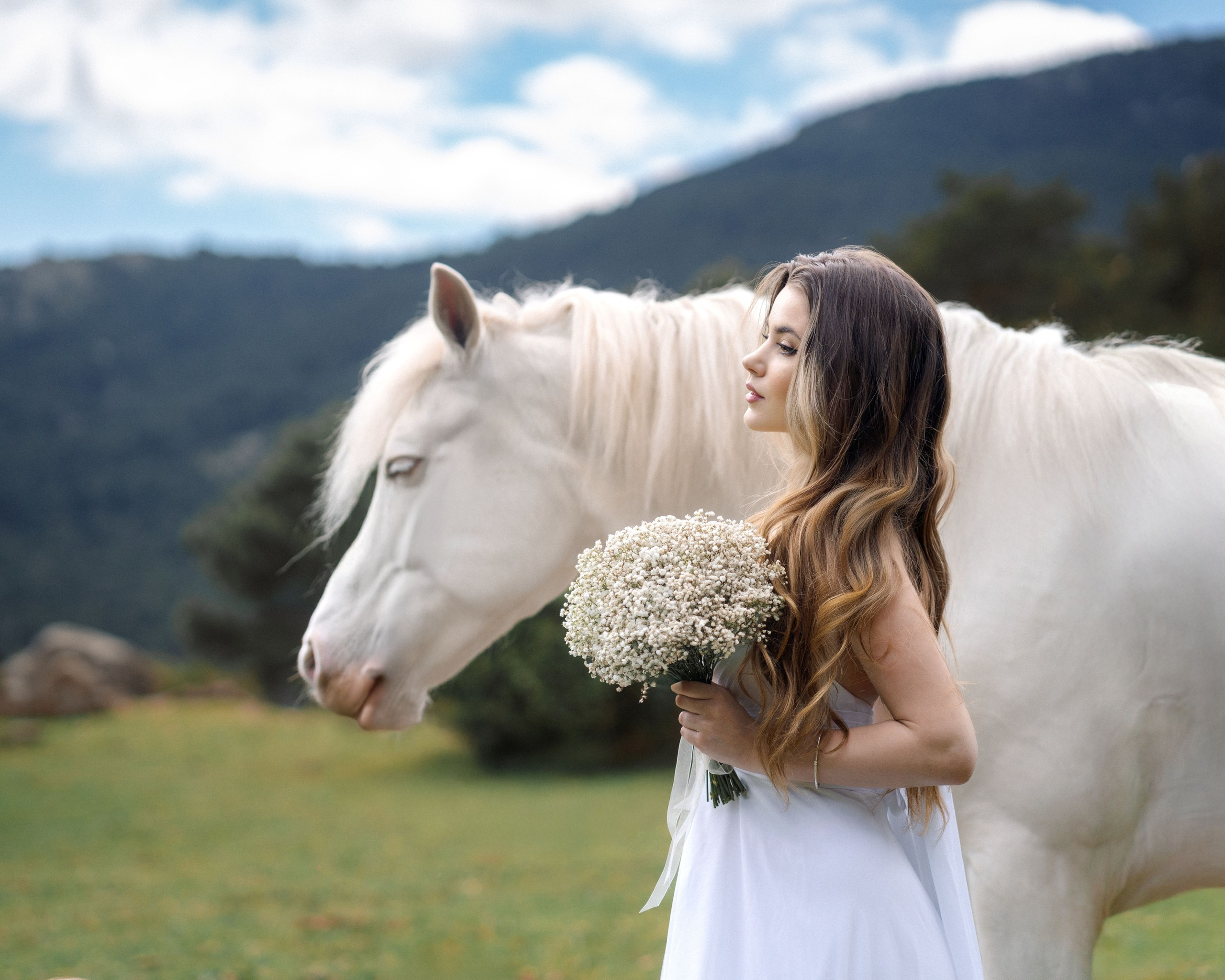 Конная фотосессия. Женские портреты в Мадриде — естественная красота и свет | Anna Maruleva