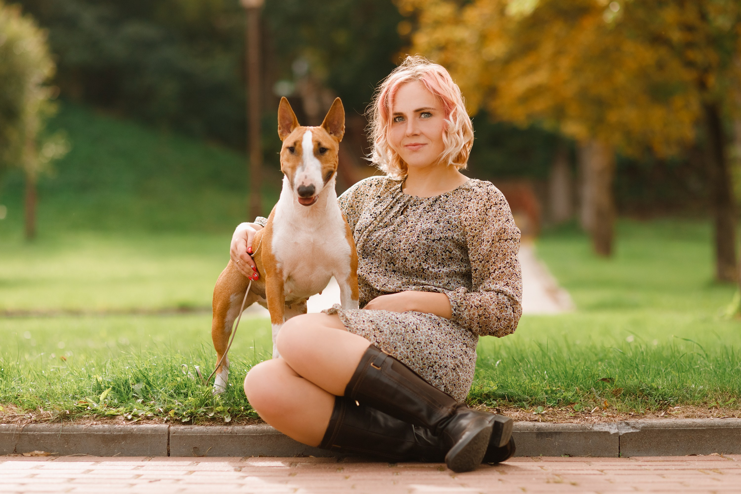 Summer photo day for dog handler. Kaja | fotograf we Wrocławiu | ludzie i psy