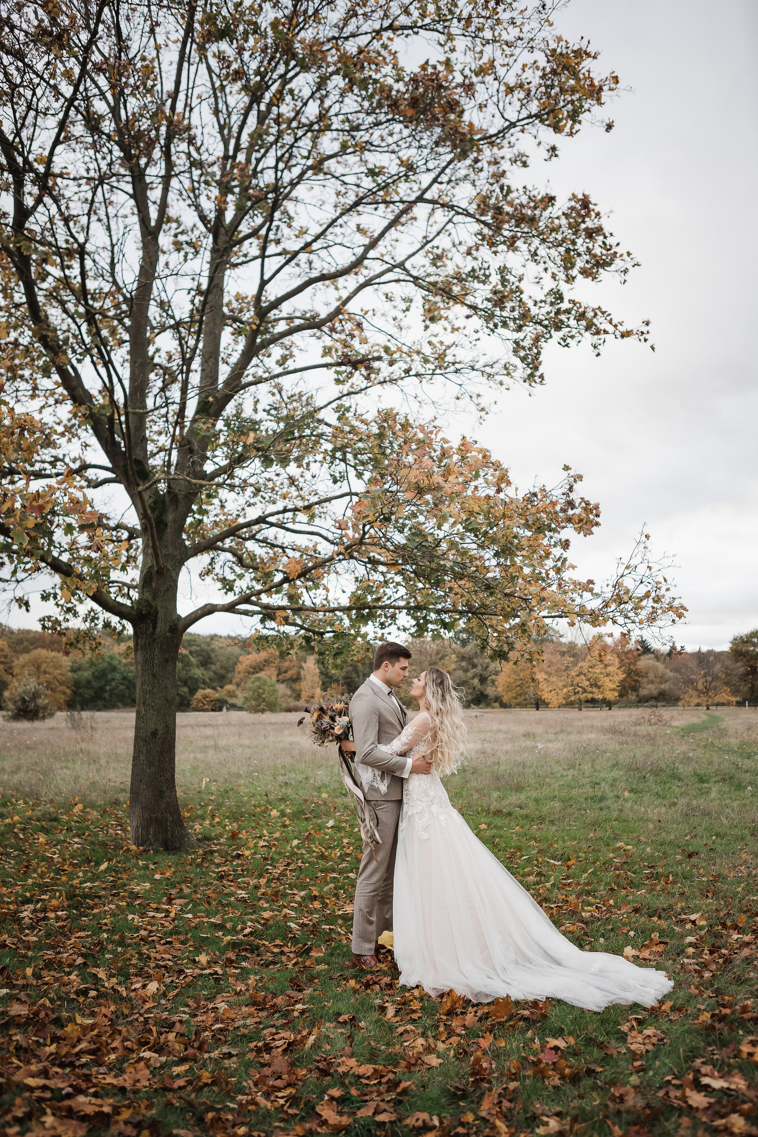 Осенняя свадьба на природе. Фотограф из Ганновера Анна Хорст