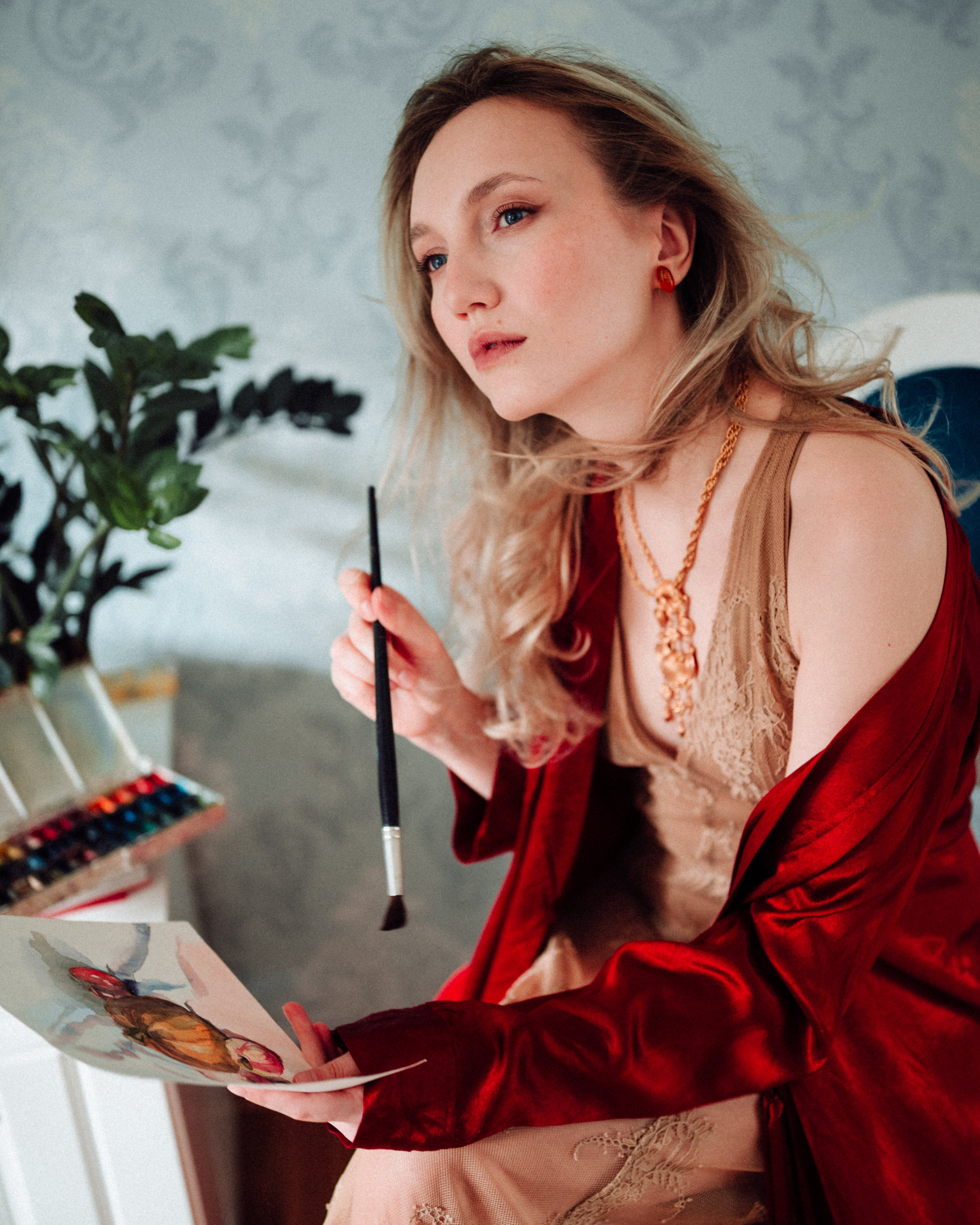 Bohemian Photoshoot Indoors. Moth & Moss Photography