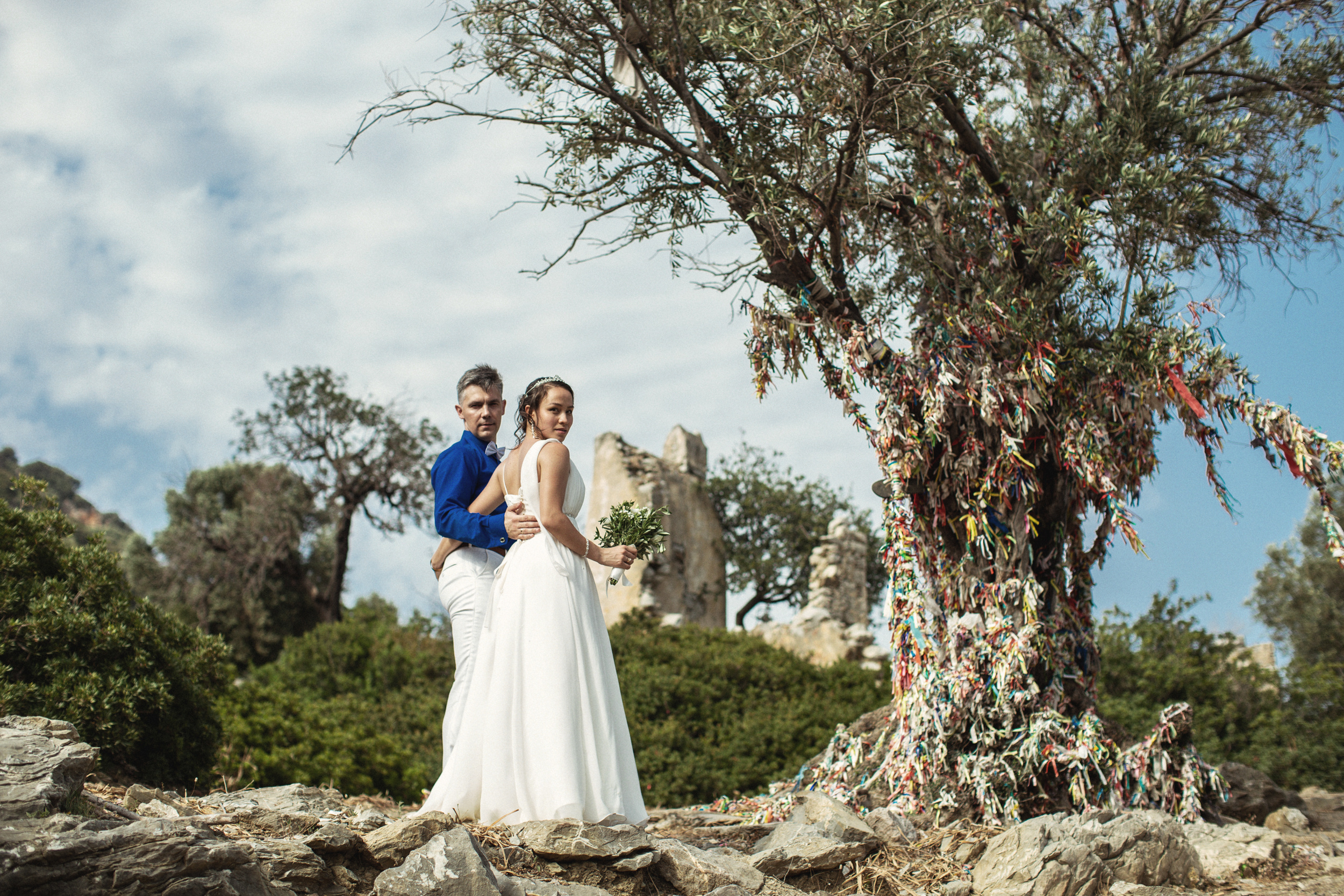 Symbolic wedding on the island of Kemeria. Julia Ganch I Fashion Wedding Photography I Cappadocia Turkey