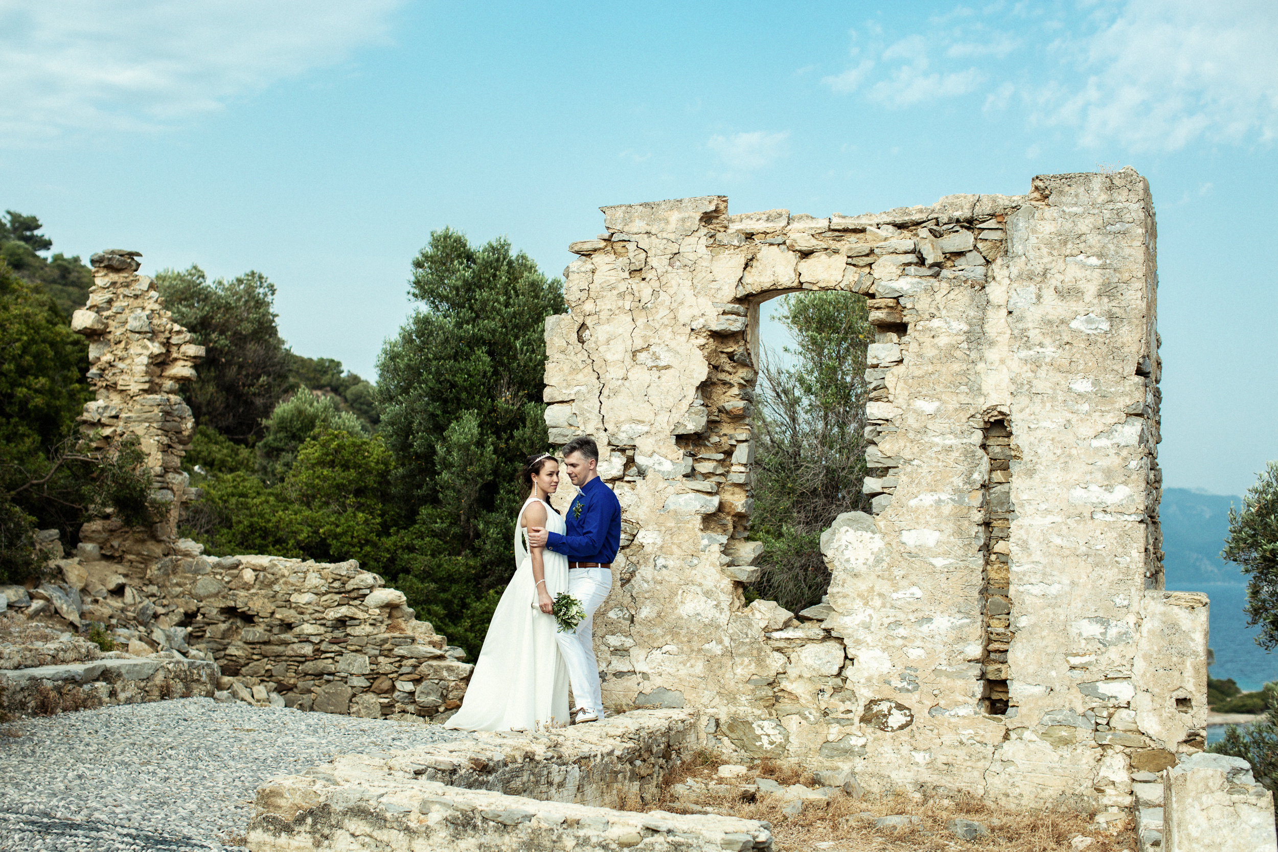 Symbolic wedding on the island of Kemeria. Julia Ganch I Fashion Wedding Photography I Cappadocia Turkey
