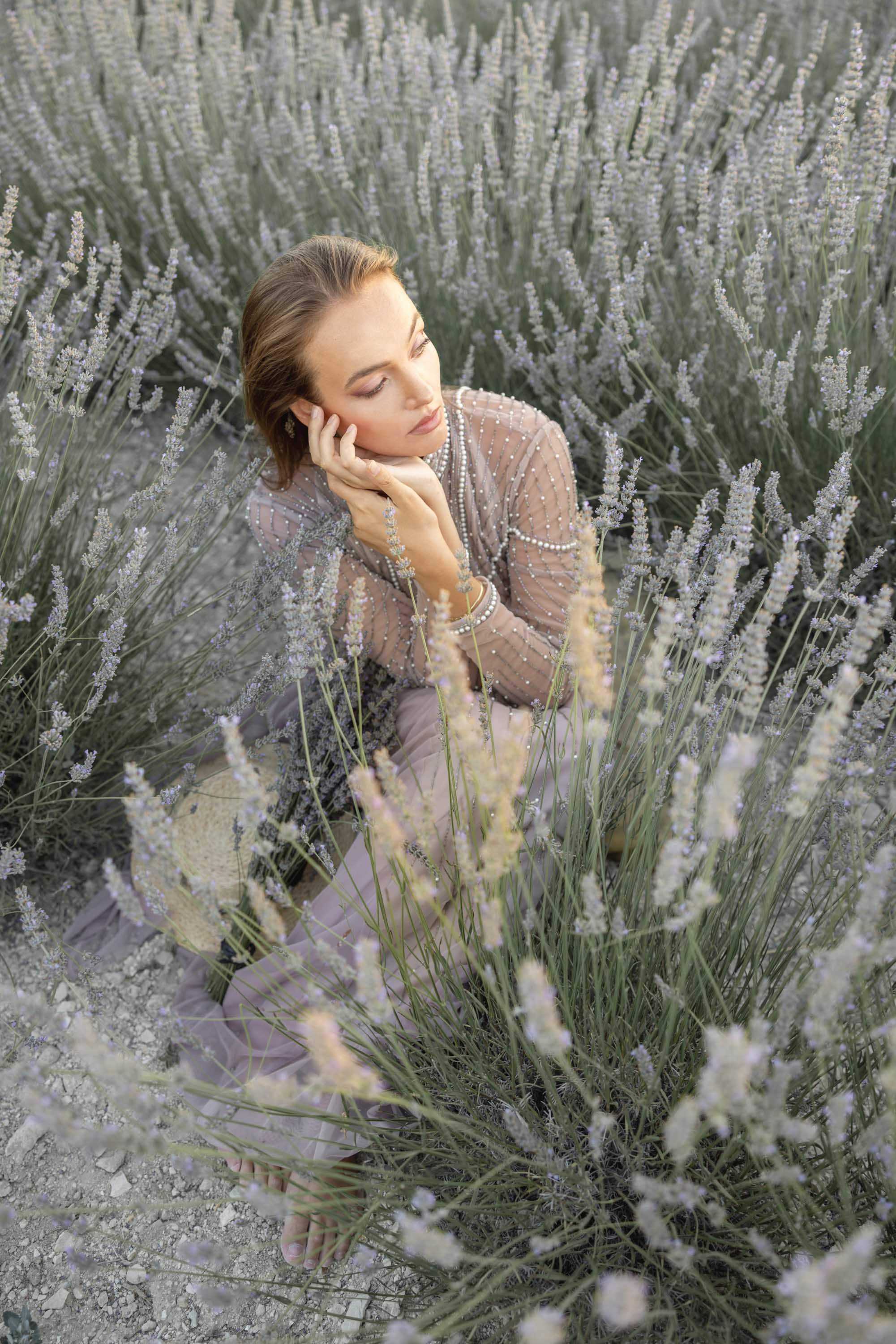 Photo session in lavender field. Julia Ganch I Fashion Wedding Photography I Cappadocia Turkey