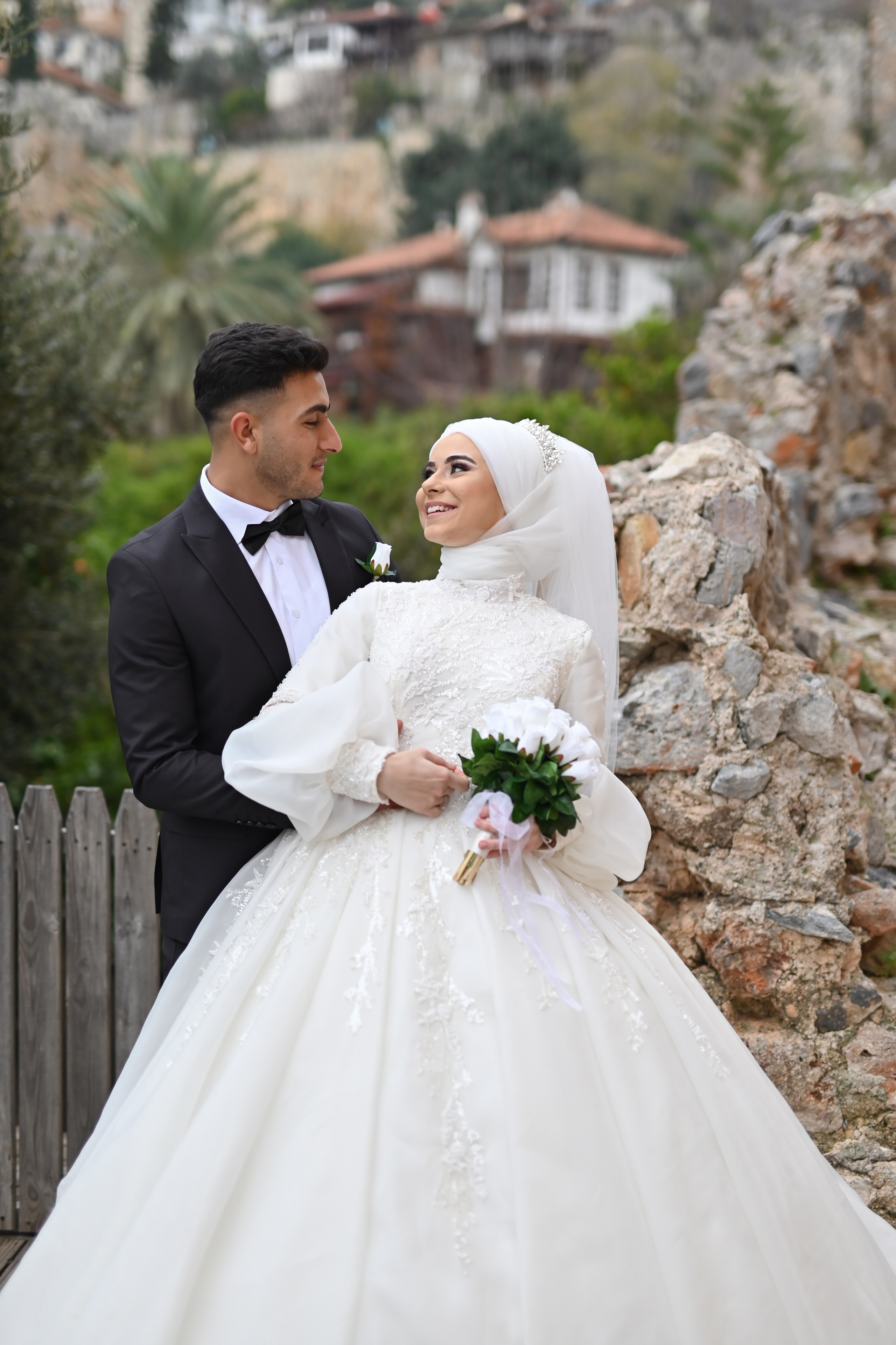 Свадебная съемка в порту и у крепости в Аланье. Photographer in Alanya, Side, Manavgat. Türkiye