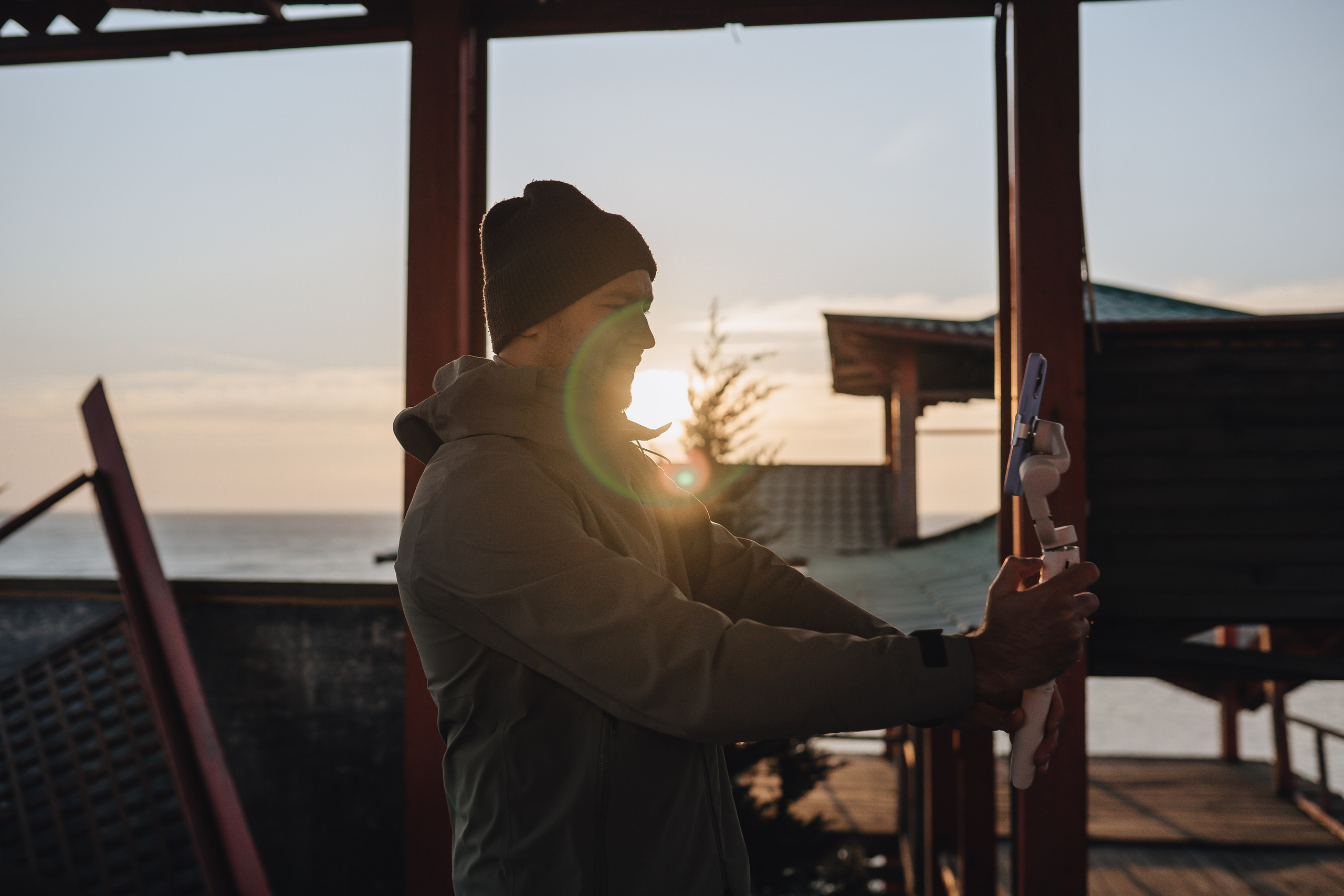 Photo backstage of clip shooting by photographer Denis Moiseev