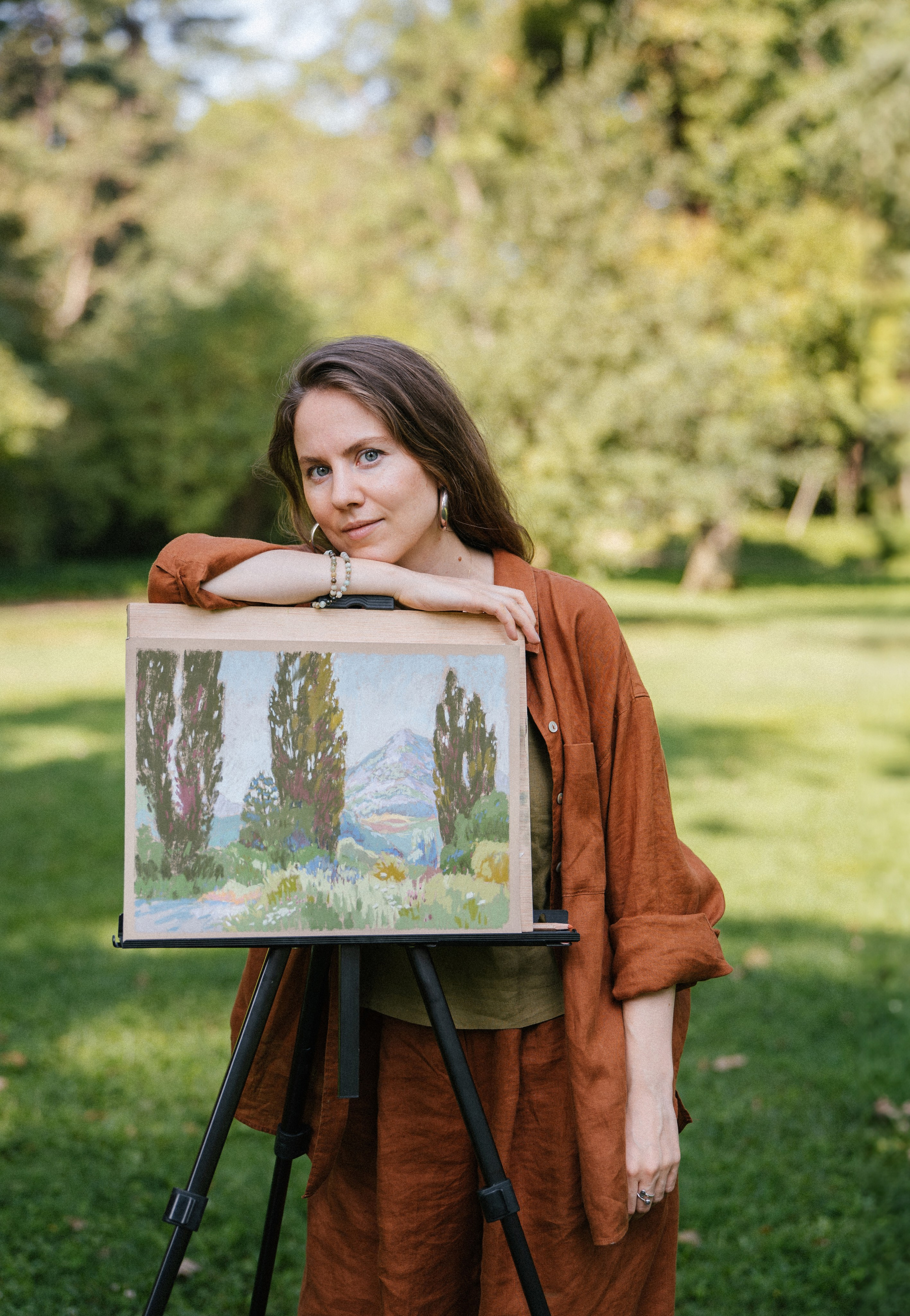 Portraits for the painter photographer Madrid. Photographer in Madrid, Spain. Alyona Belyaninova