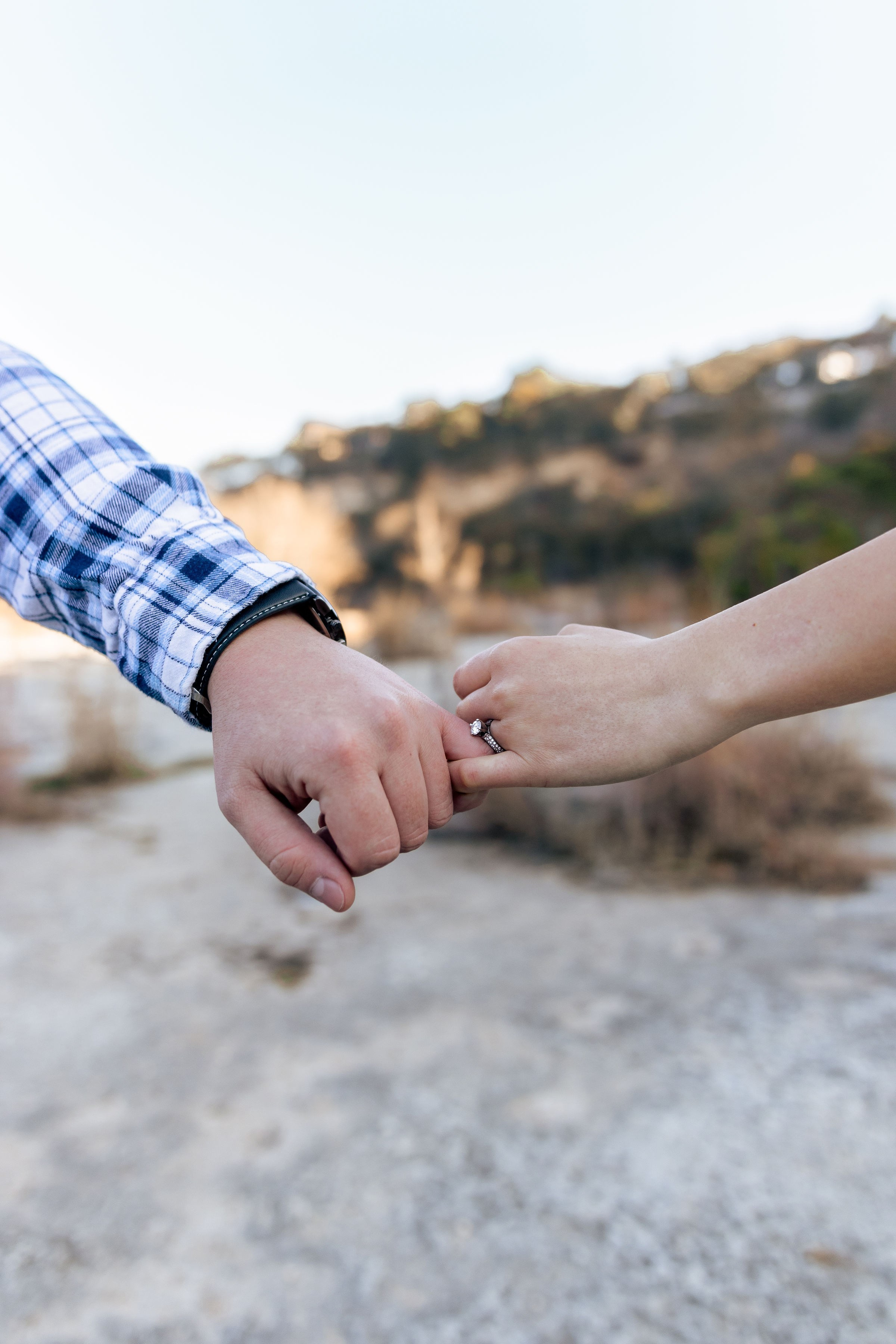 Pamela and Tyler’s engagement photoshoot at the Greenbelt Flats in Austin