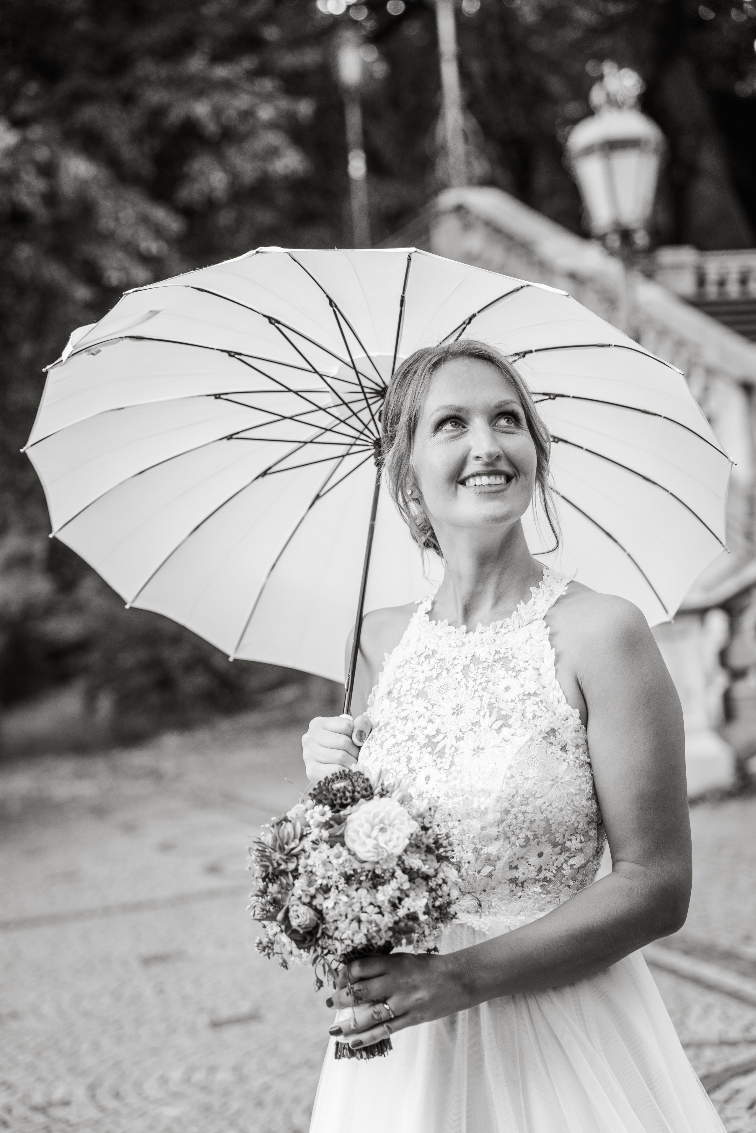 Sandra und Kevin: Standesamt Unterföring und Friedensengel. Hochzeitsfotograf München Taufe Familienfotograf Tanja Mauke