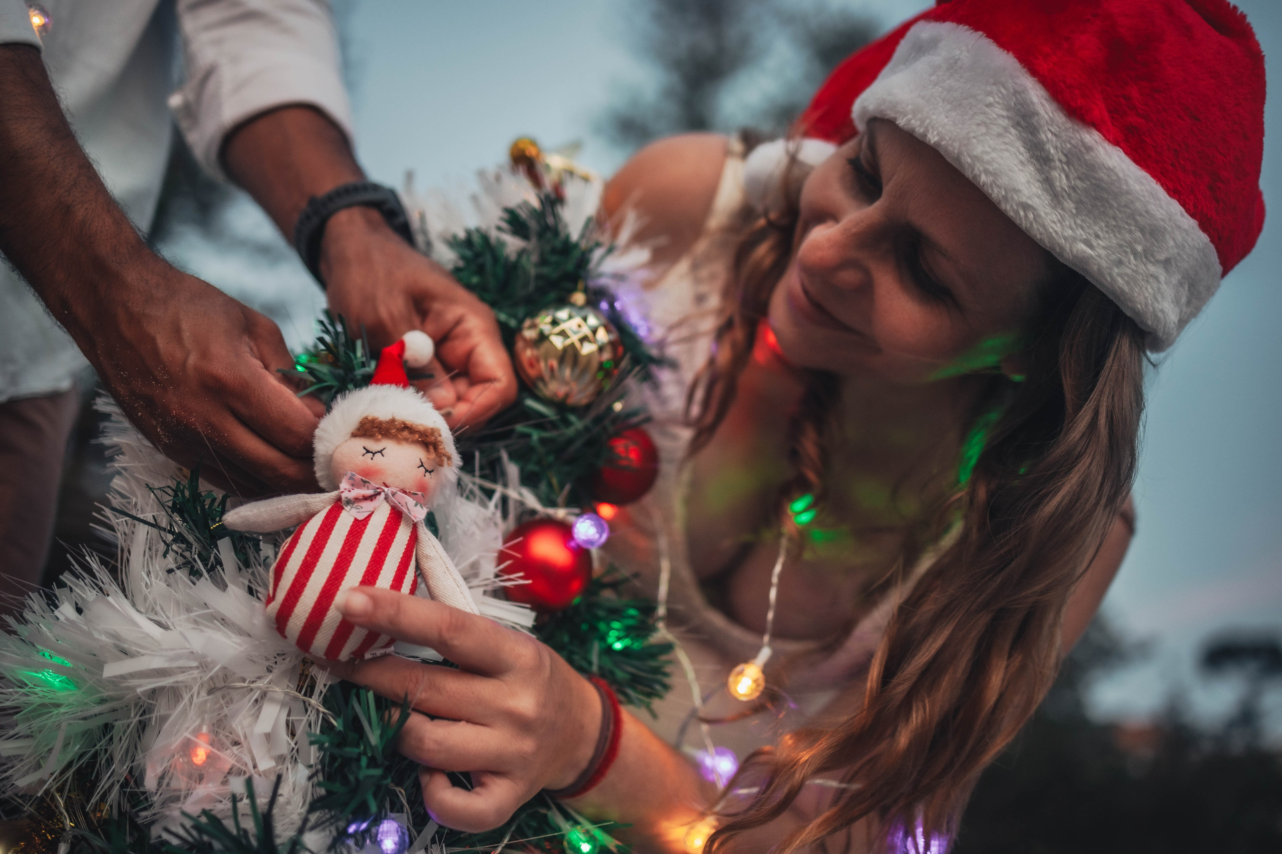 Heather + Tulio + Pregnant + Christmas. True Story Photography