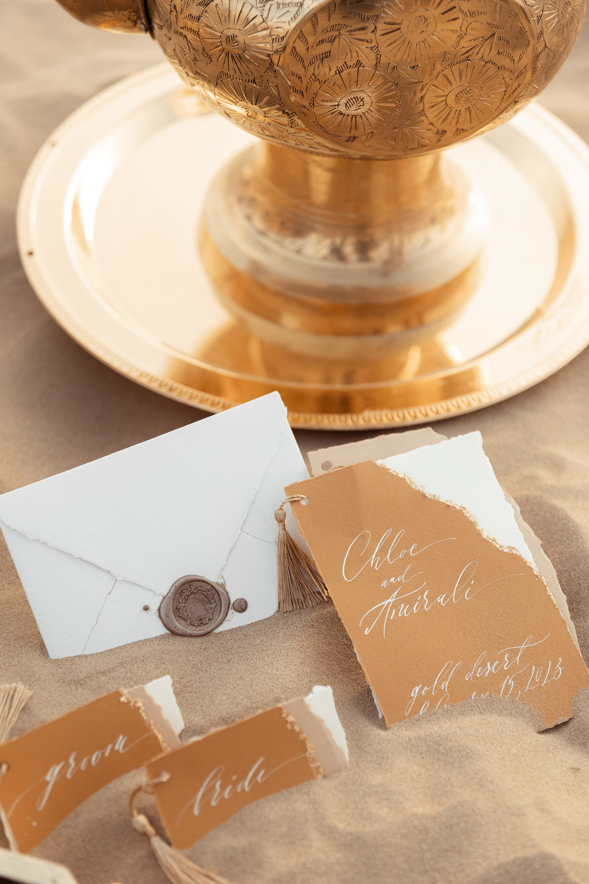 Wedding decoration in Dubai's desert