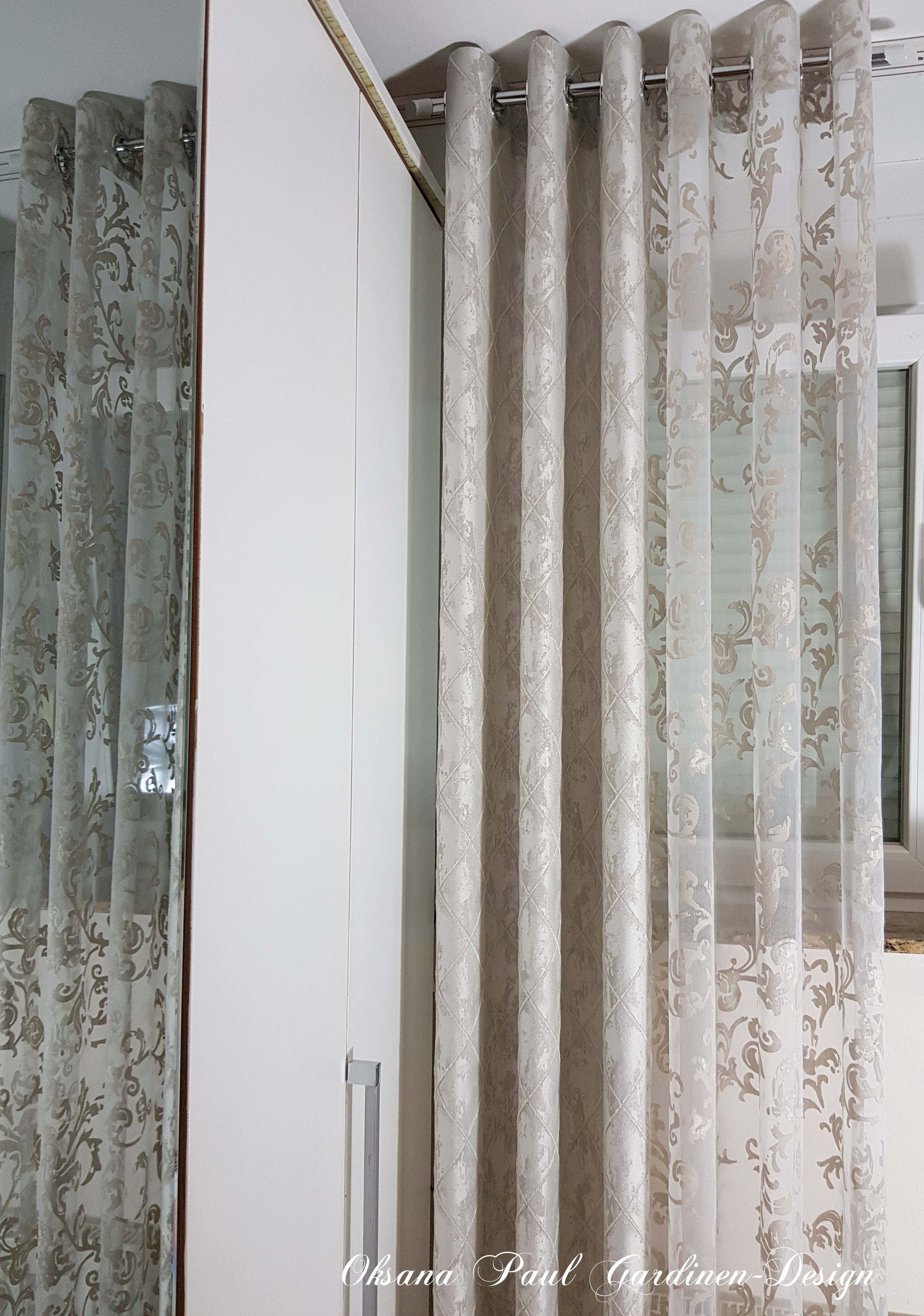 Шторы на кольцах / Ösenvorhänge. Oksana Paul-Gardinen-Design Oksana Paul ✧ Art of Gardinen & Textile Design ✧ Polymer Clay Art & Handmade Creatures