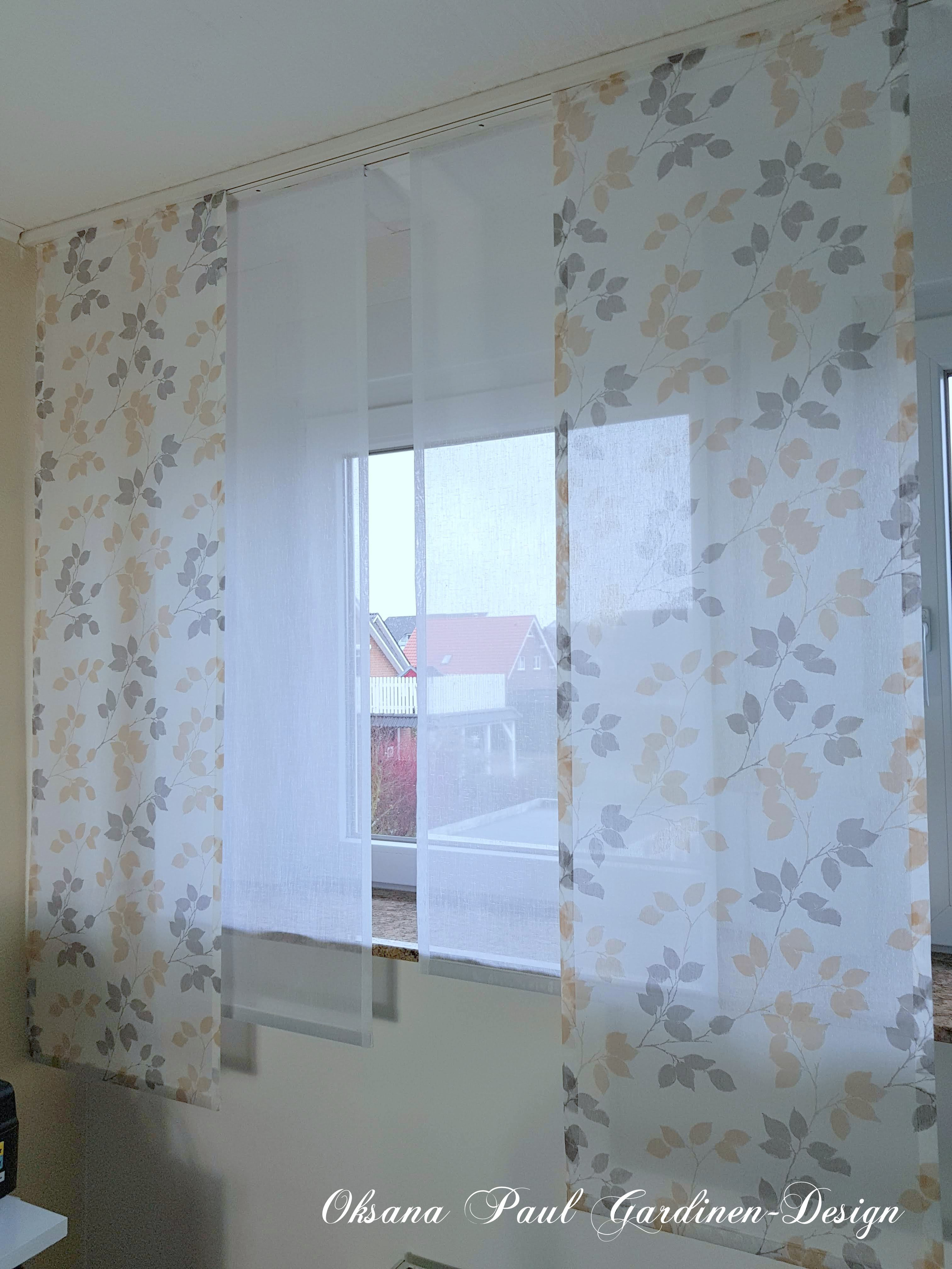 Японские панели / Schiebevorhänge. Oksana Paul-Gardinen-Design Oksana Paul ✧ Art of Gardinen & Textile Design ✧ Polymer Clay Art & Handmade Creatures