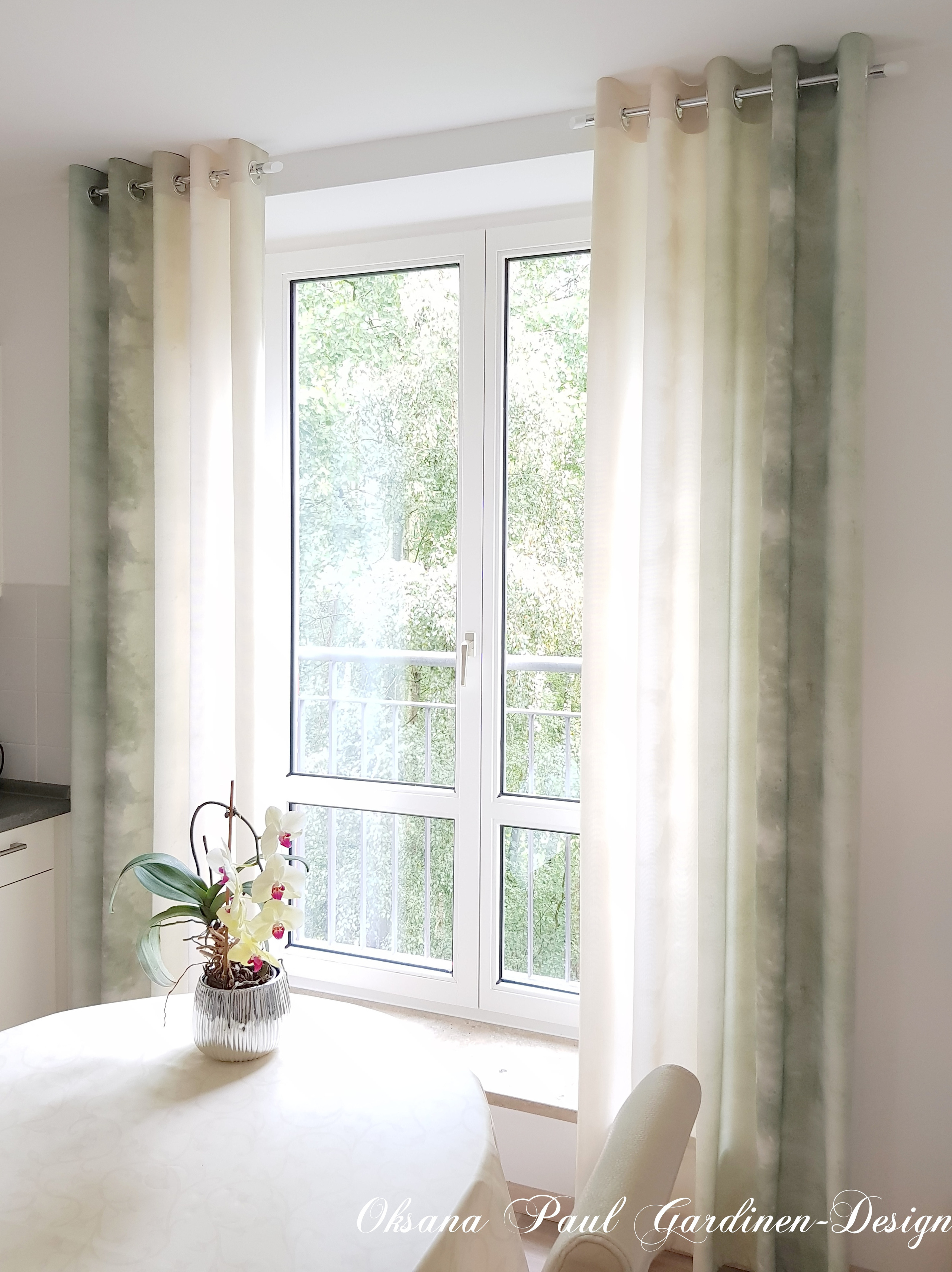 Шторы на кольцах / Ösenvorhänge. Oksana Paul-Gardinen-Design Oksana Paul ✧ Art of Gardinen & Textile Design ✧ Polymer Clay Art & Handmade Creatures