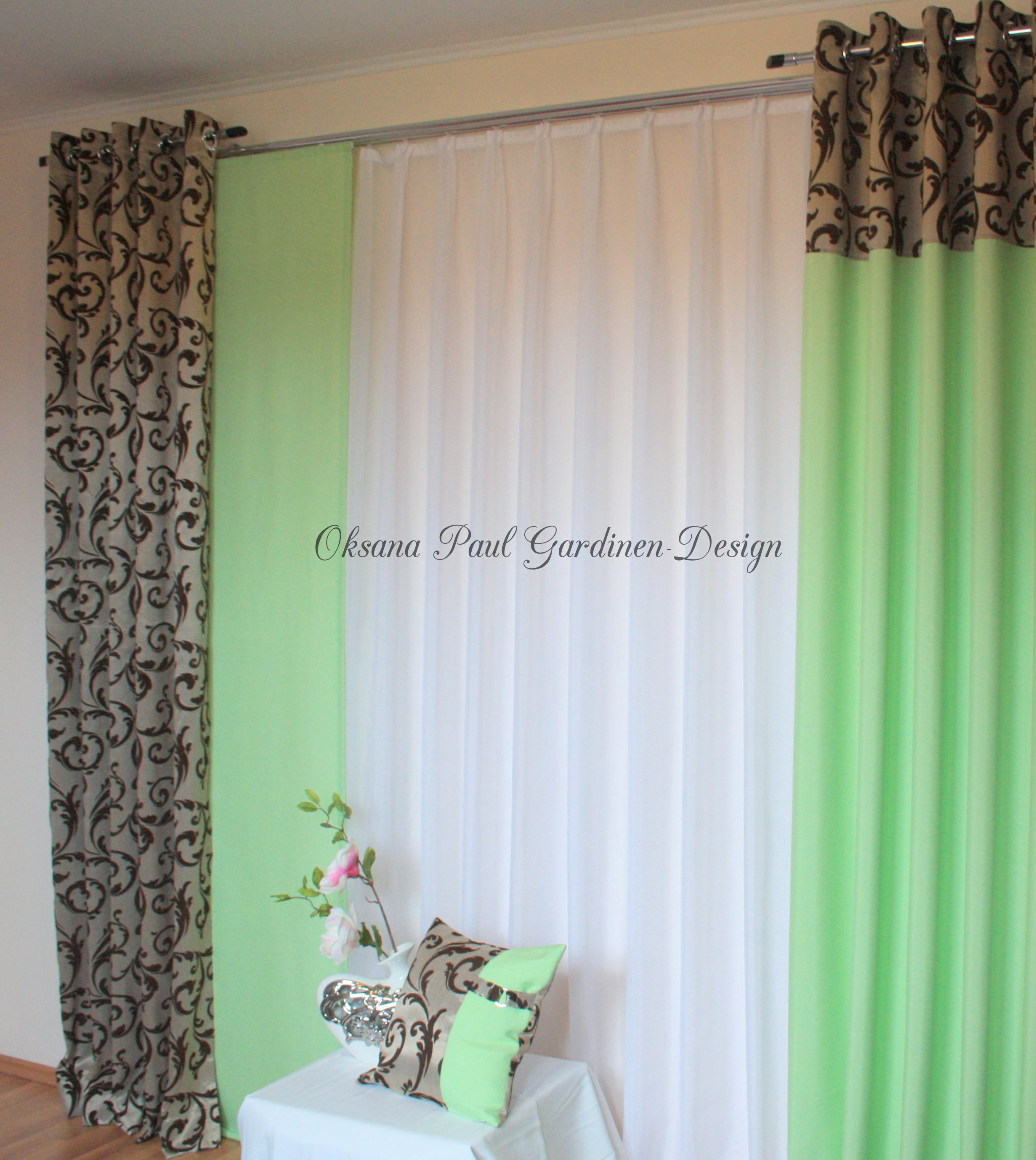 Шторы на кольцах / Ösenvorhänge. Oksana Paul-Gardinen-Design Oksana Paul ✧ Art of Gardinen & Textile Design ✧ Polymer Clay Art & Handmade Creatures