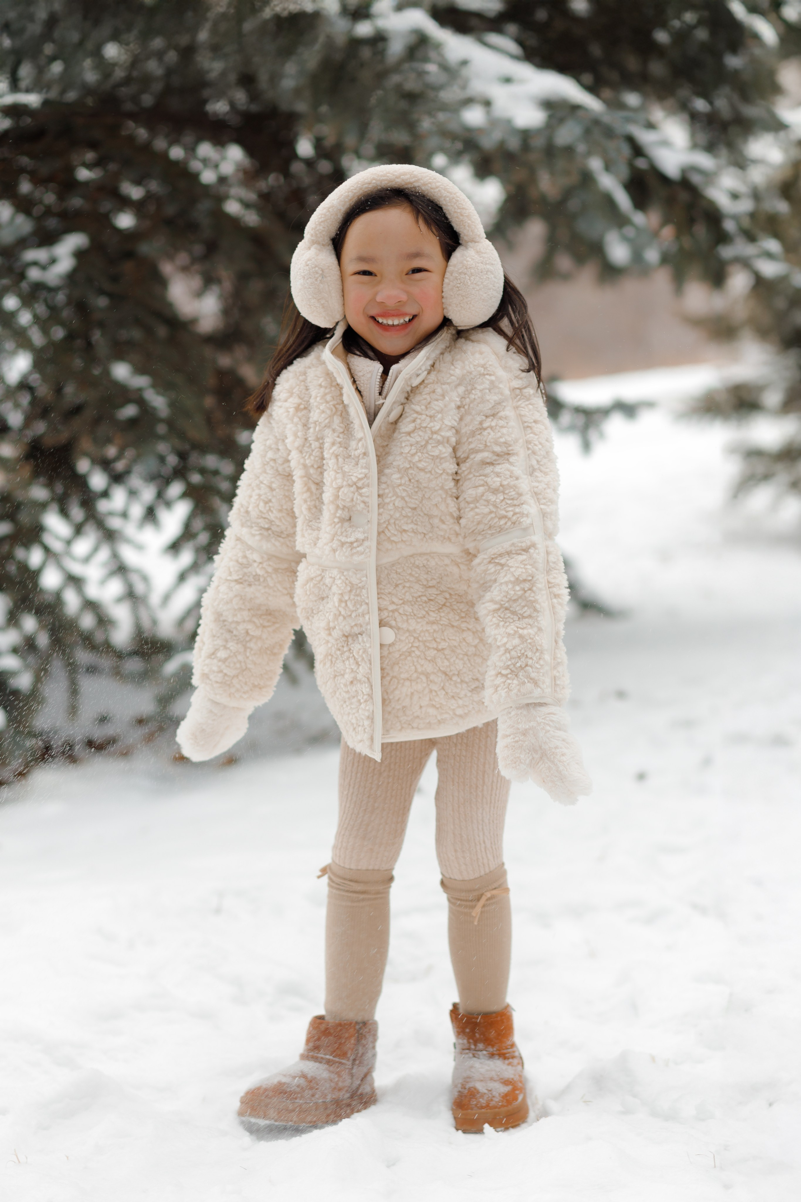 Family winter story. Home