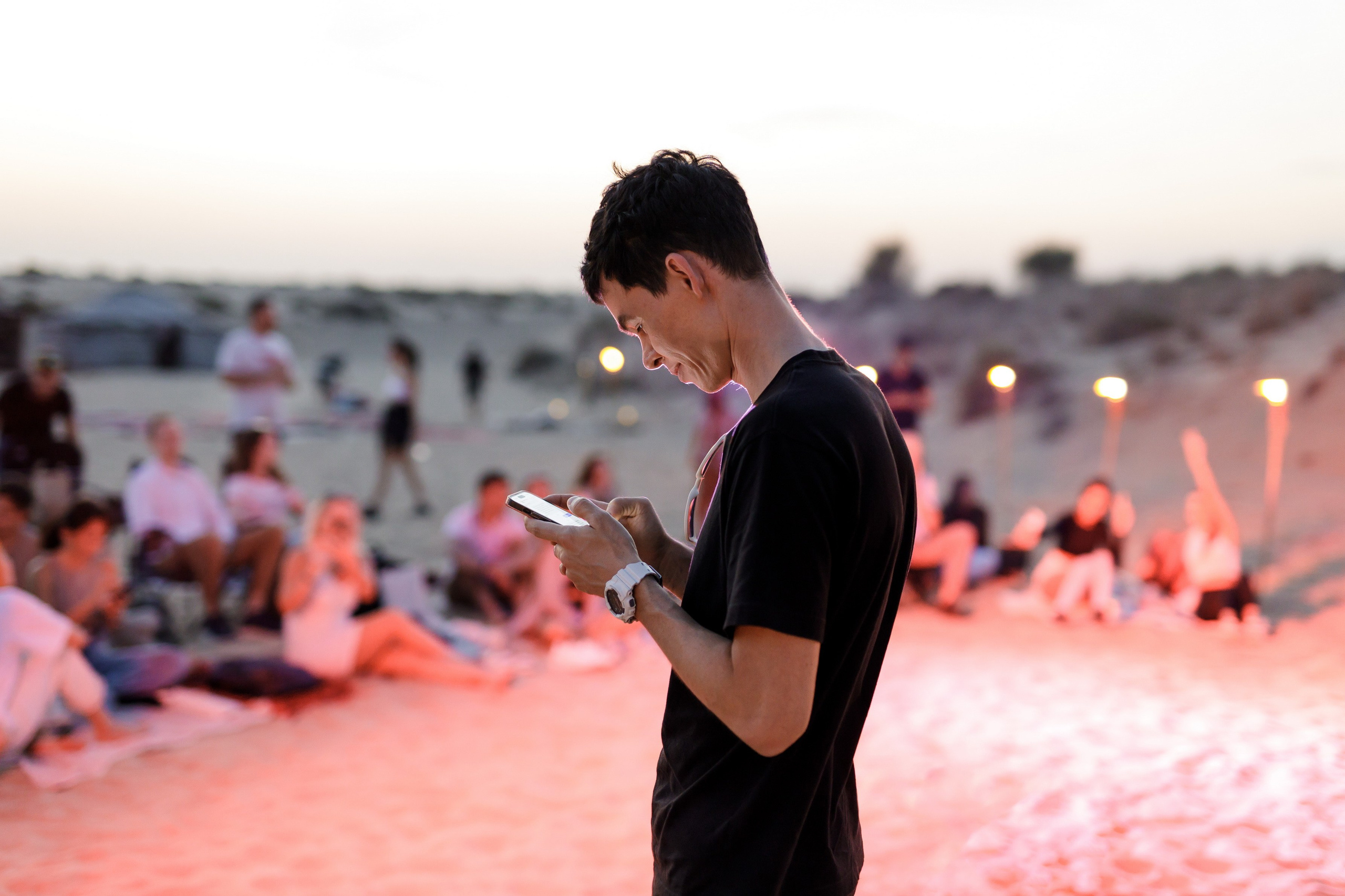 Oleg Torbosov — Meeting with subscribers in the desert. Photographer Anna Curly | Weddings and Events in Dubai