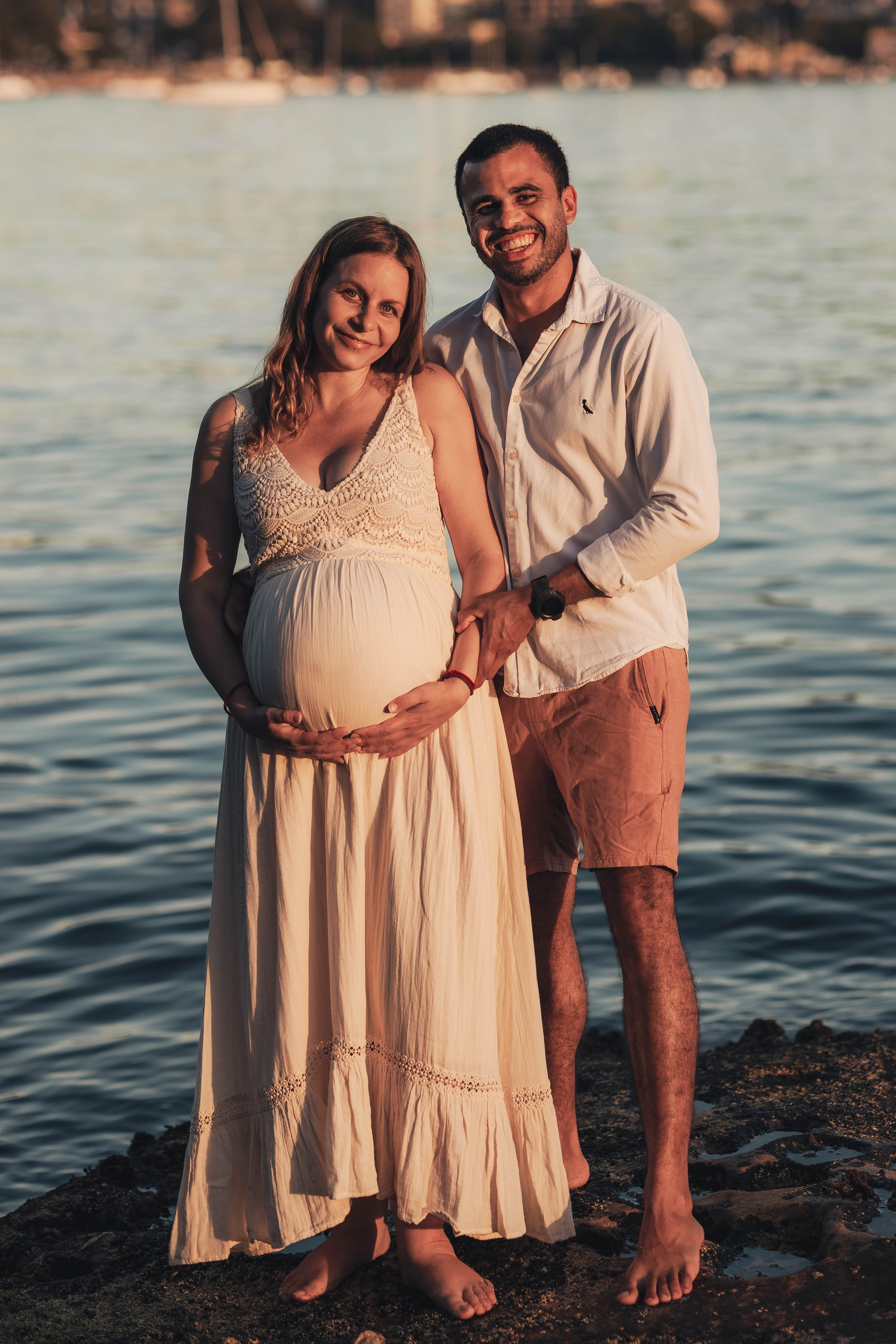 Heather + Tulio + Pregnant + Christmas. True Story Photography