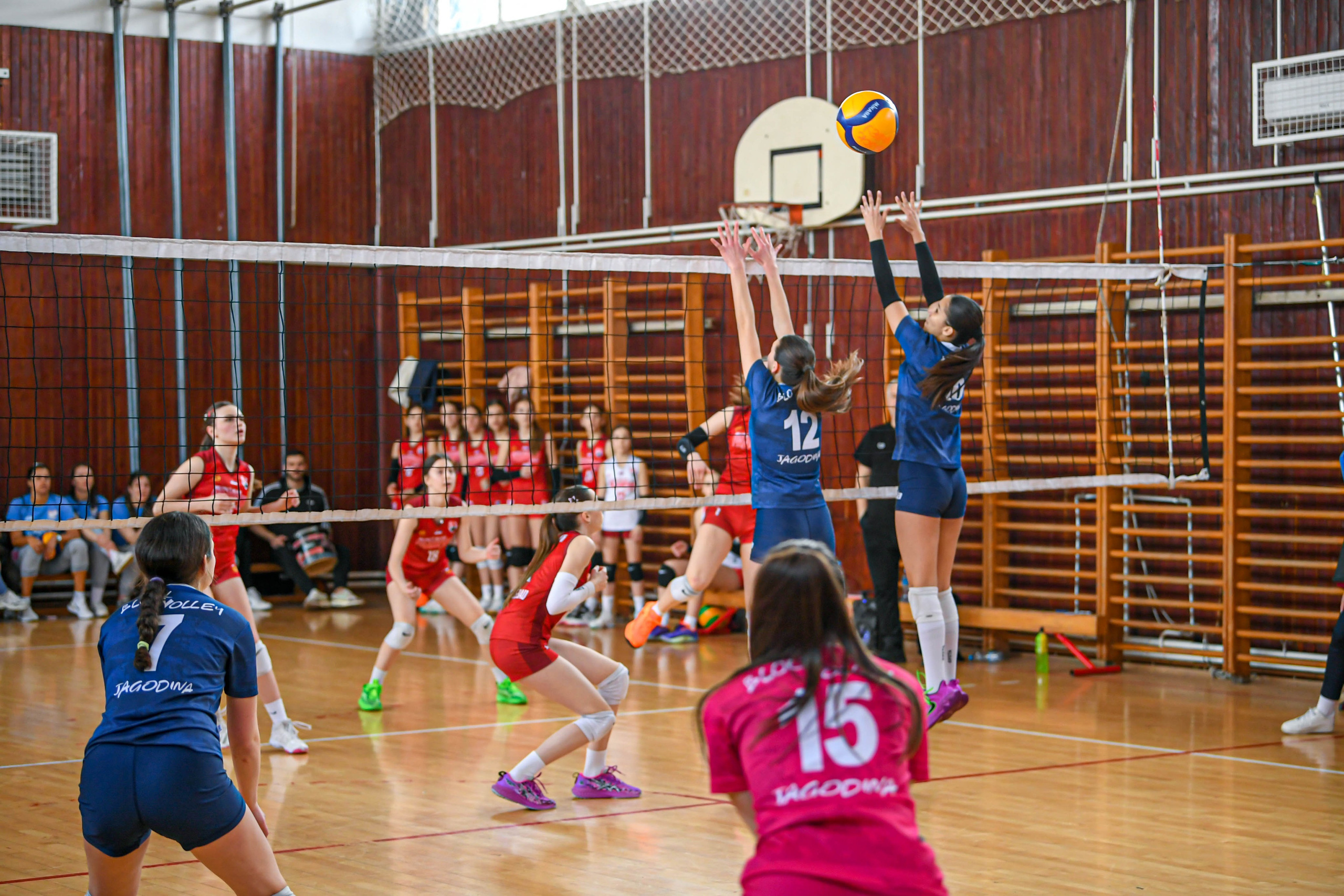 Odbojka 22.03.  Radnicki KG — BlockVolley JAG. Foto Simic Jagodina