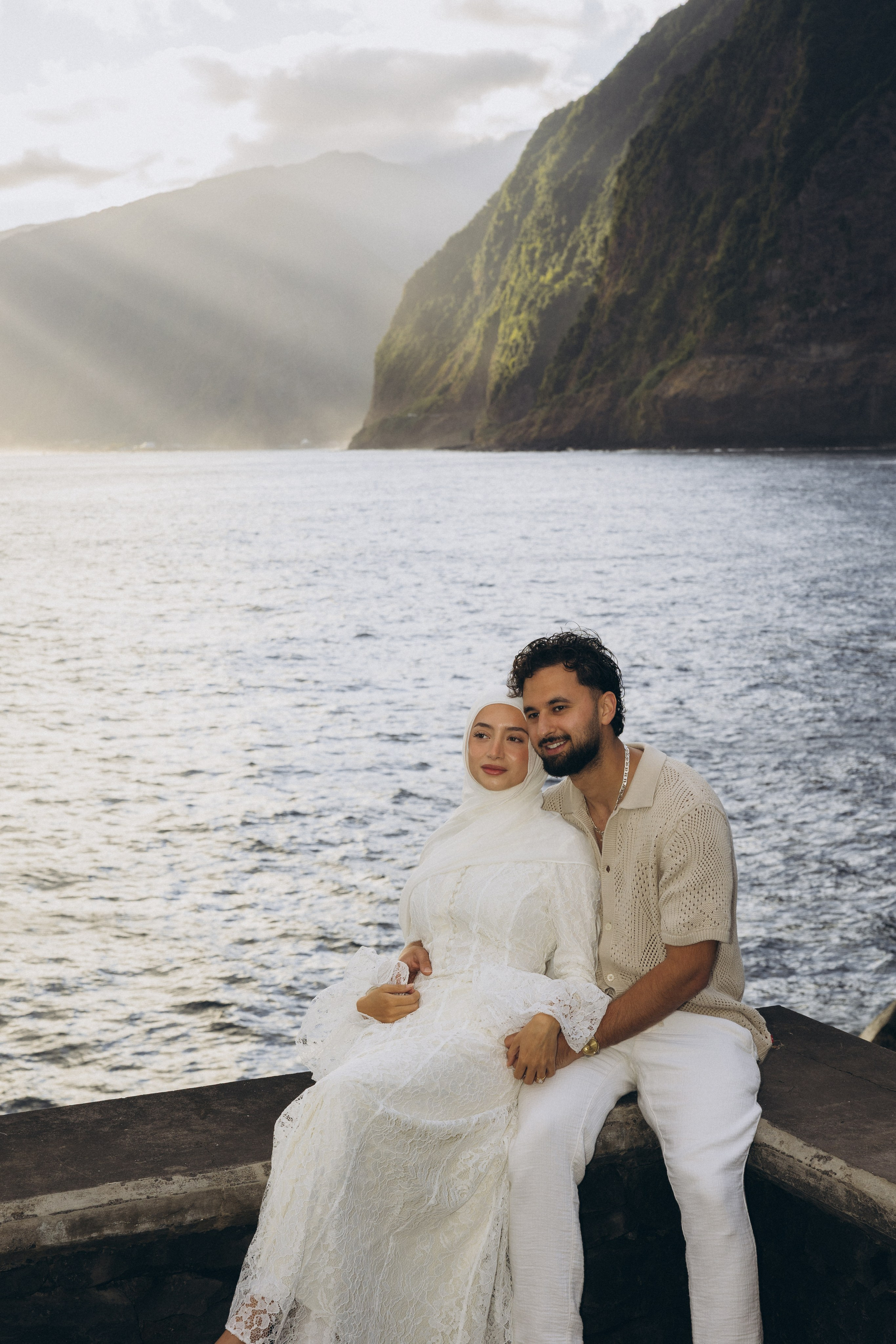Couple Photoshoot at Seixal Beach, Madeira | Romantic Beach Photography