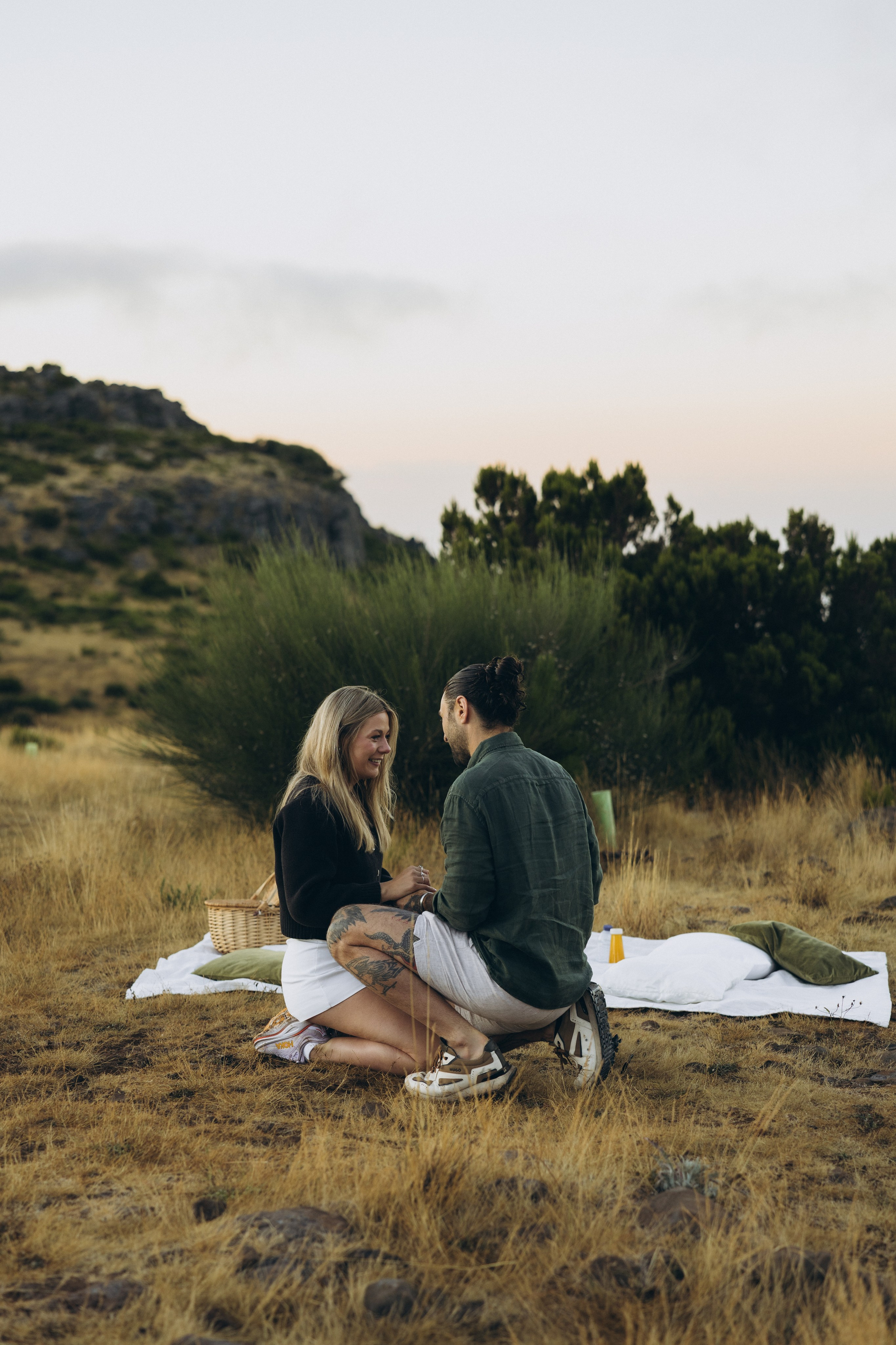 Secret Proposal at Sunrise at Pico do Arieiro, Madeira | Romantic Engagement
