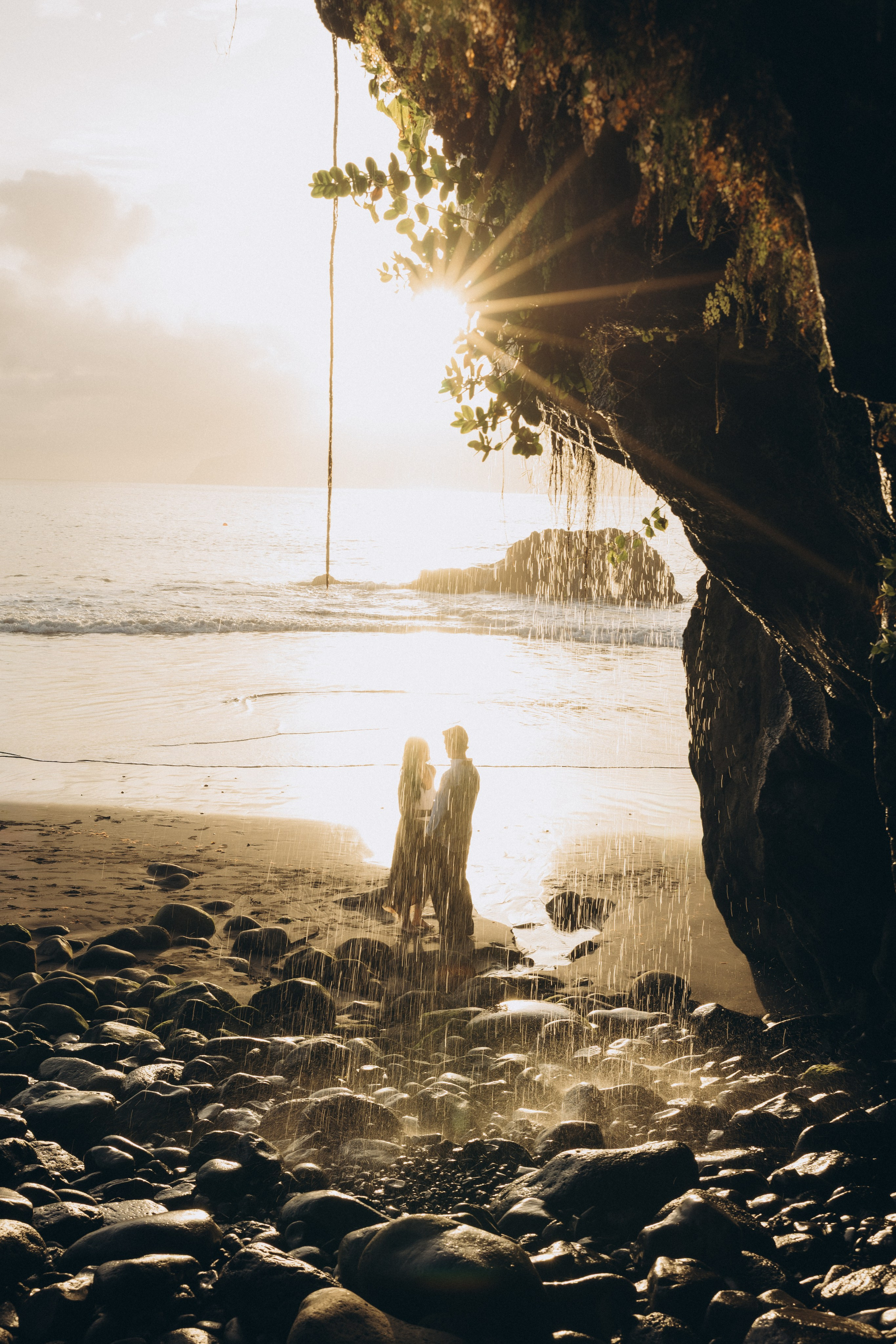 Secret Proposal at Seixal Beach, Madeira | Sunrise Proposal Photography