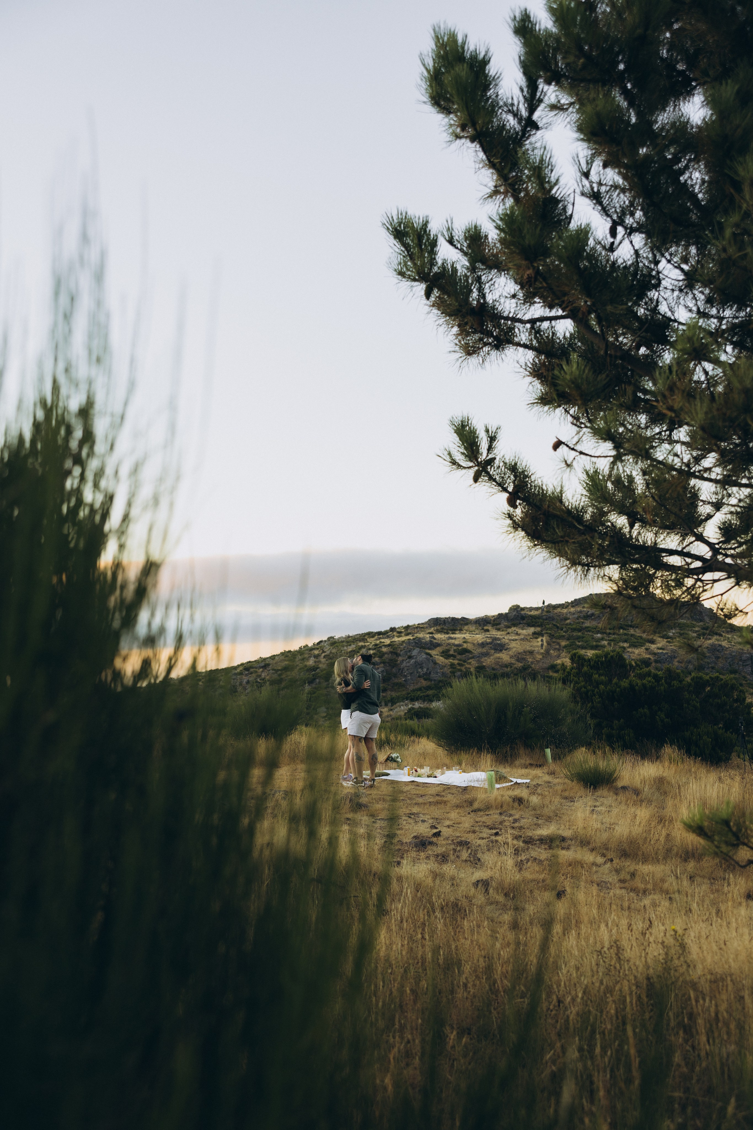 Secret Proposal at Sunrise at Pico do Arieiro, Madeira | Romantic Engagement