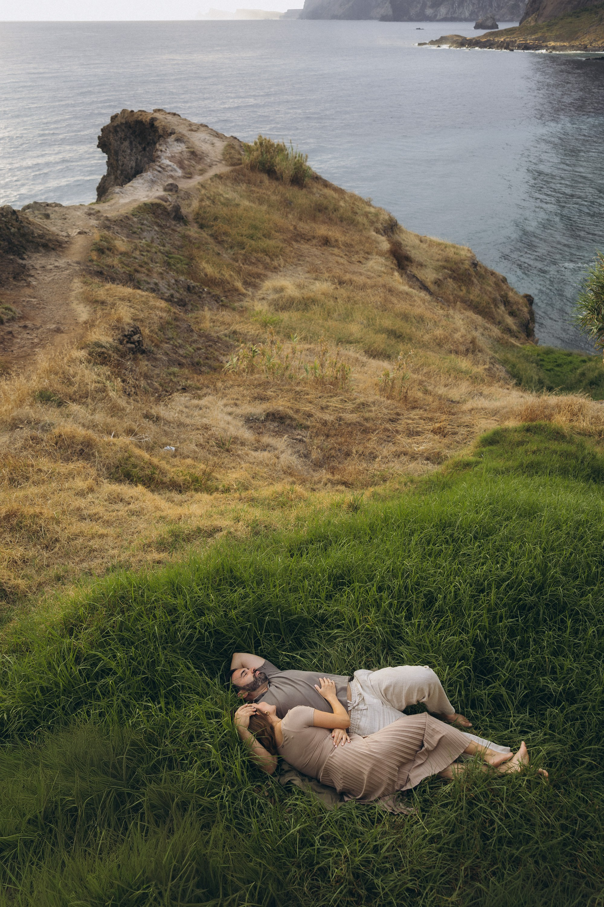 Sunrise Maternity Photoshoot at Miradouro do Guindaste, Madeira | Maternity Photographer