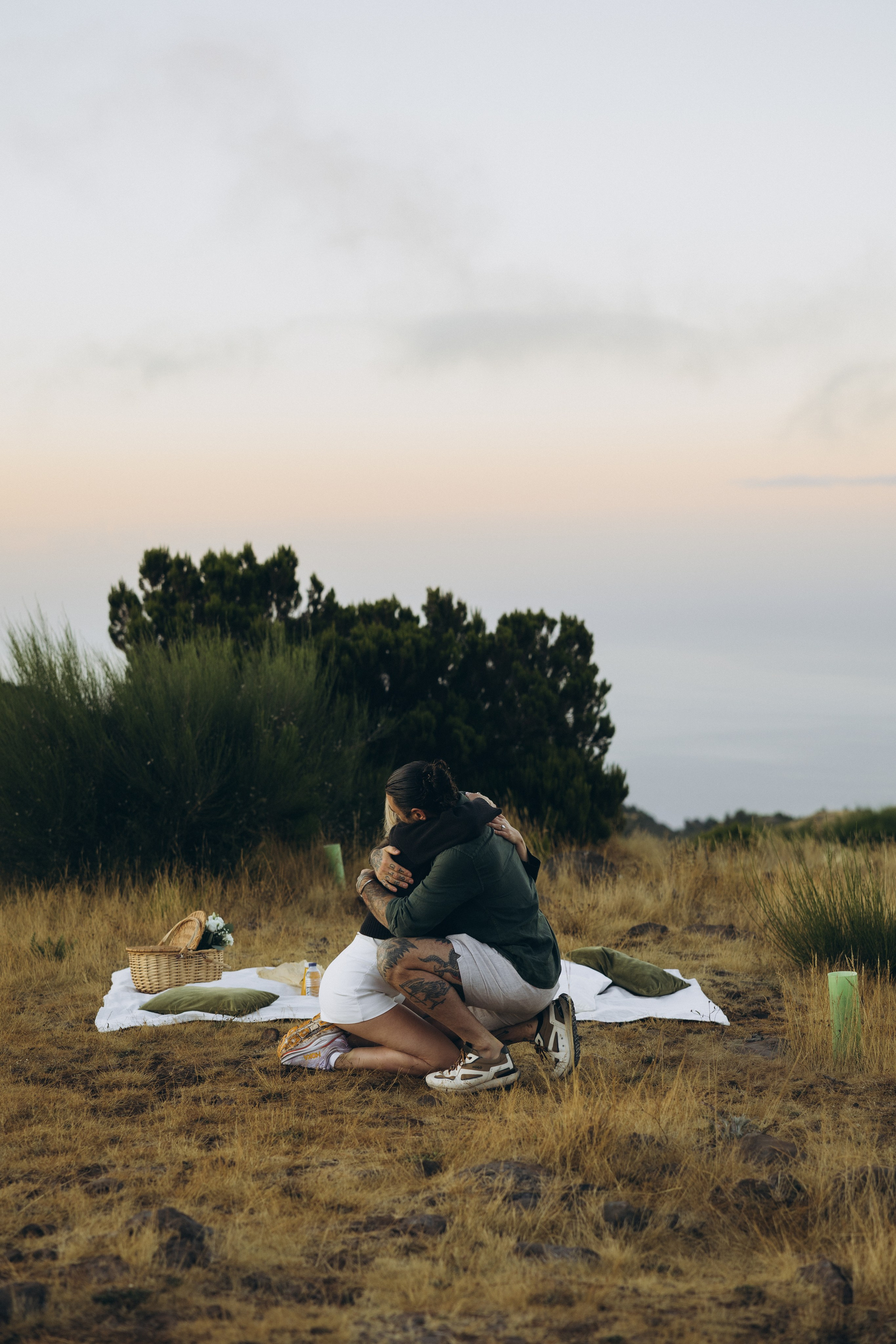 Secret Proposal at Sunrise at Pico do Arieiro, Madeira | Romantic Engagement