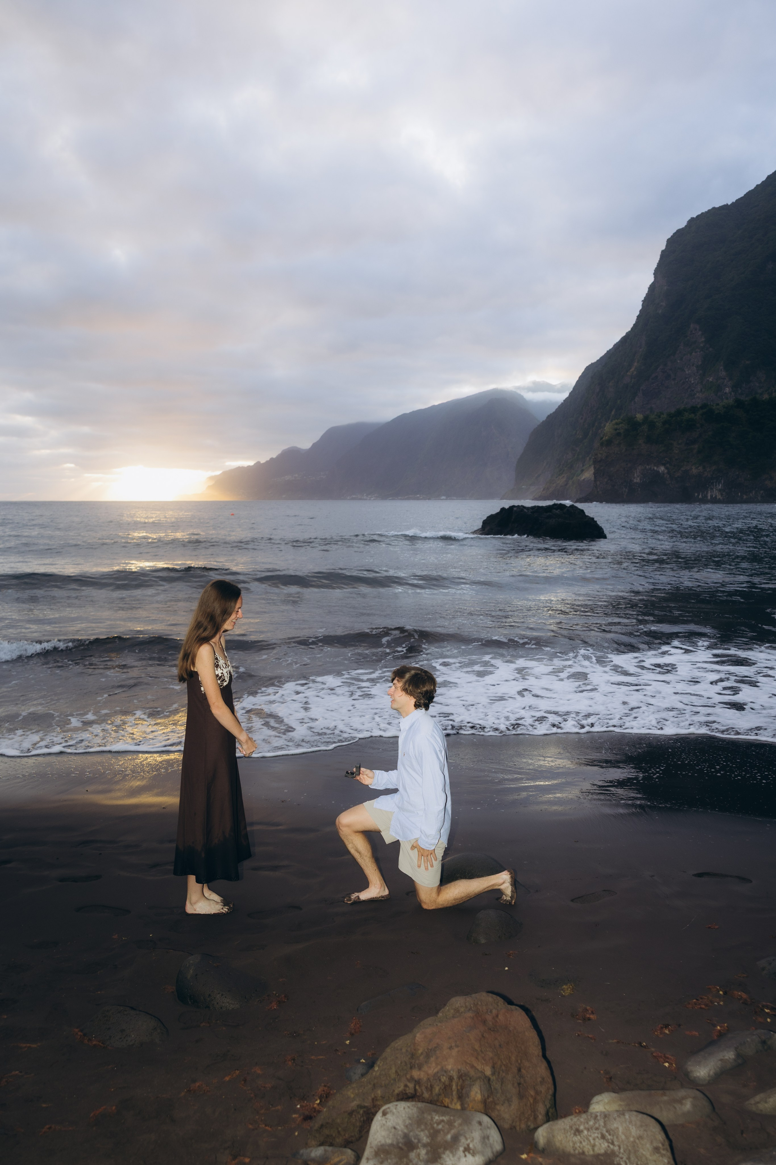Secret Proposal at Seixal Beach, Madeira