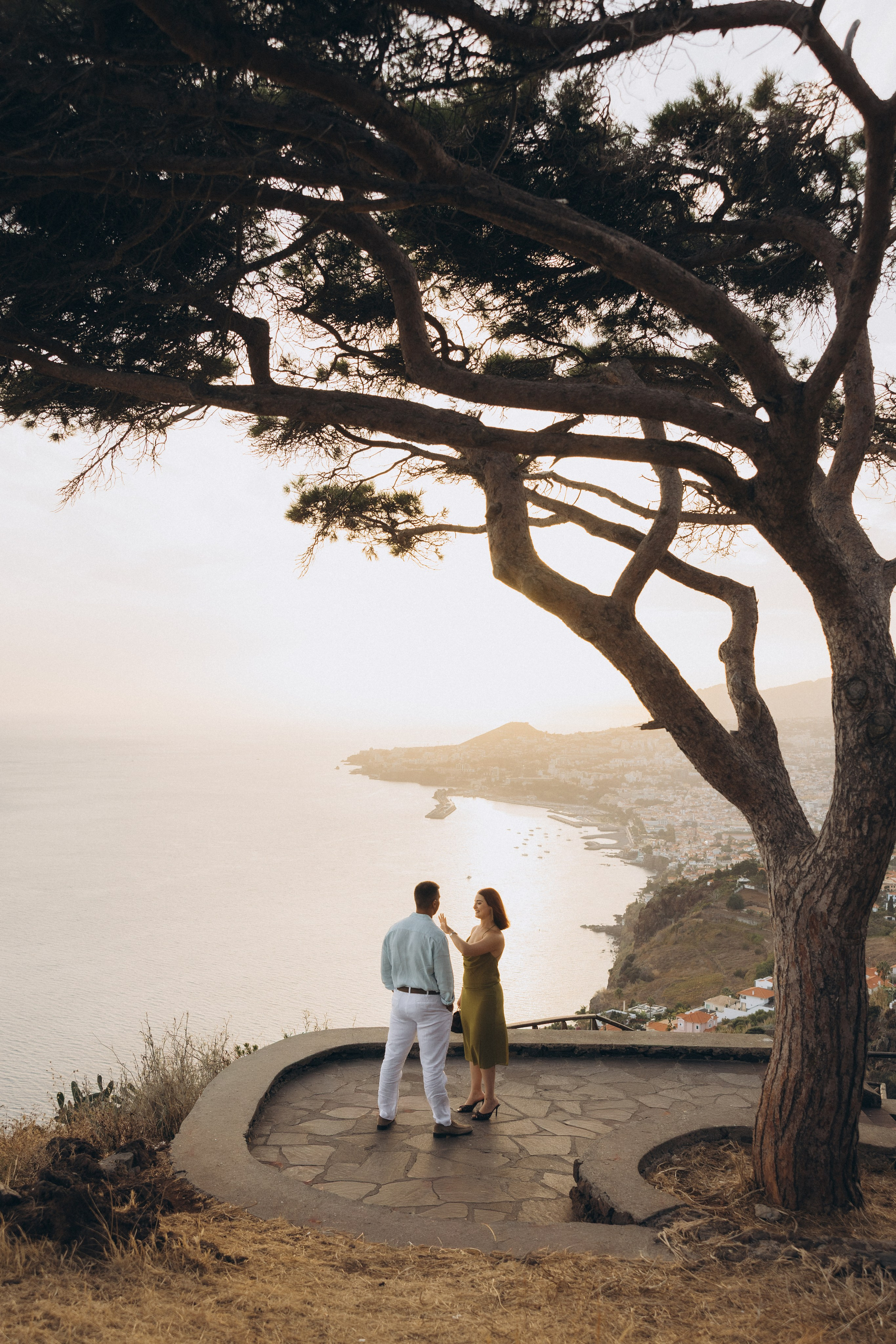 Secret Proposal at a Funchal Viewpoint Overlooking the Atlantic Ocean, Madeira