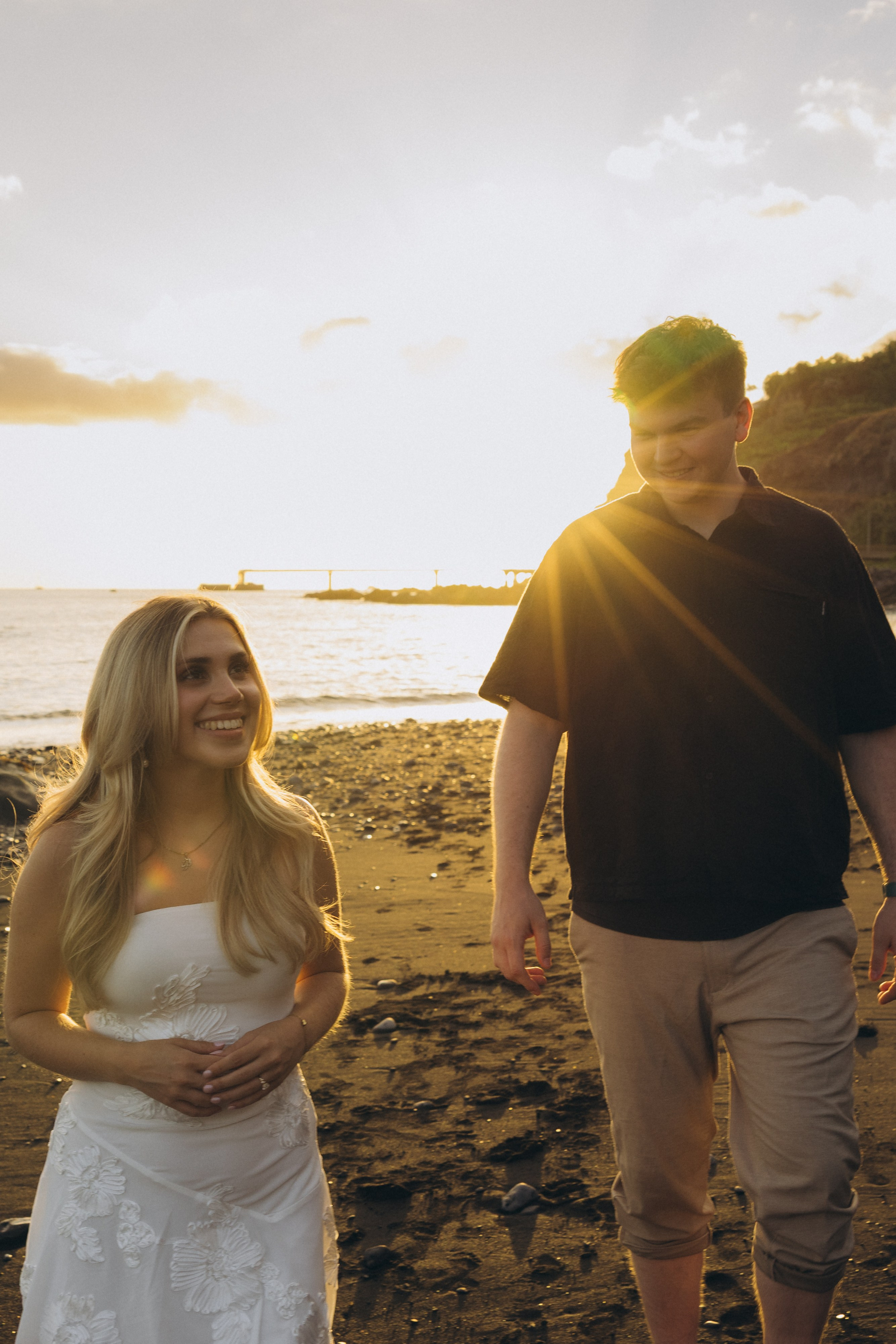 Secret Proposal at Formosa Beach, Funchal | Sunset Engagement Photographer