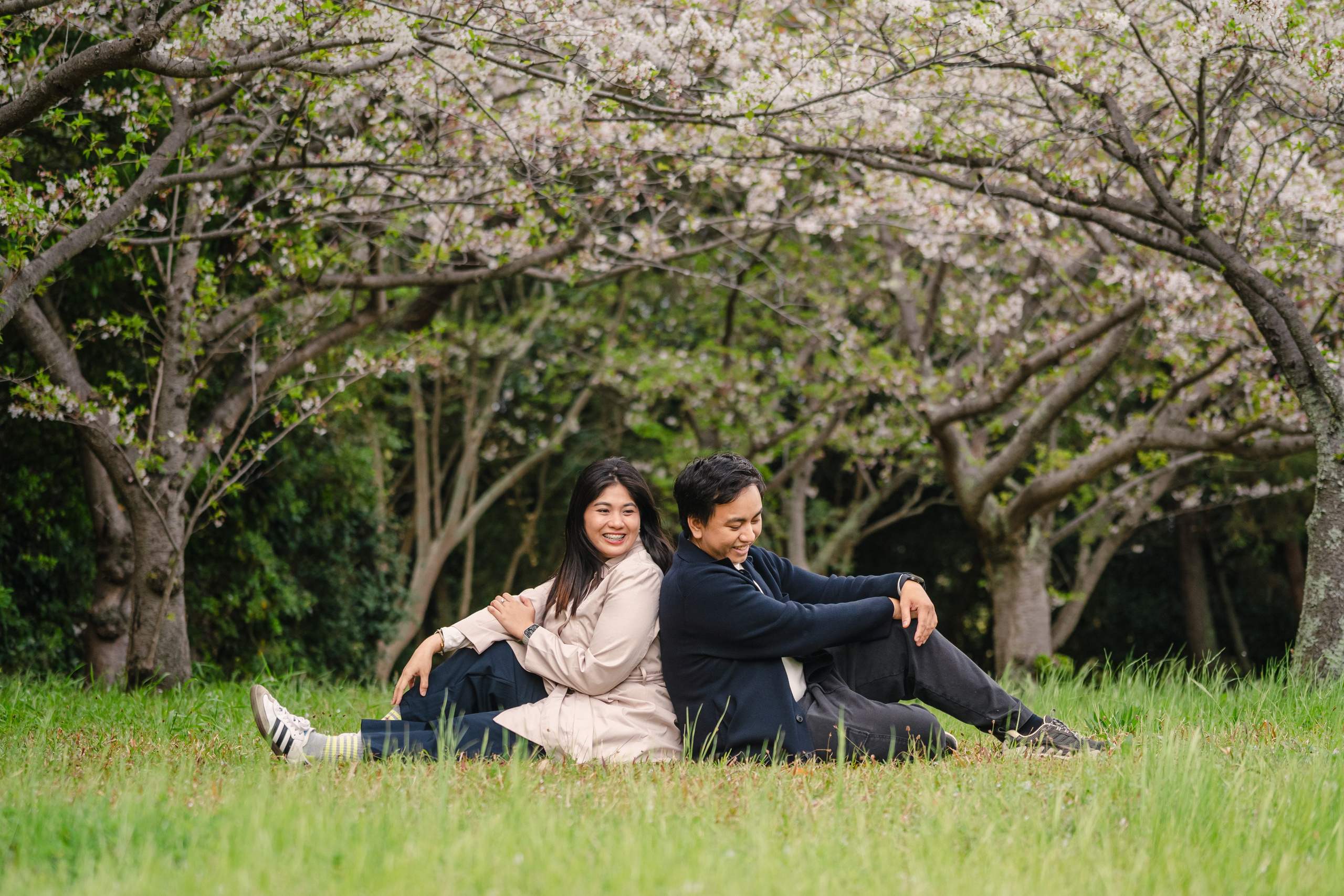Nemophila Flower Photoshoot Uminonakamichi | Korean Drama Style Portraits Fukuoka. Portrait Photographer in Fukuoka, Japan | Alina Nazarova