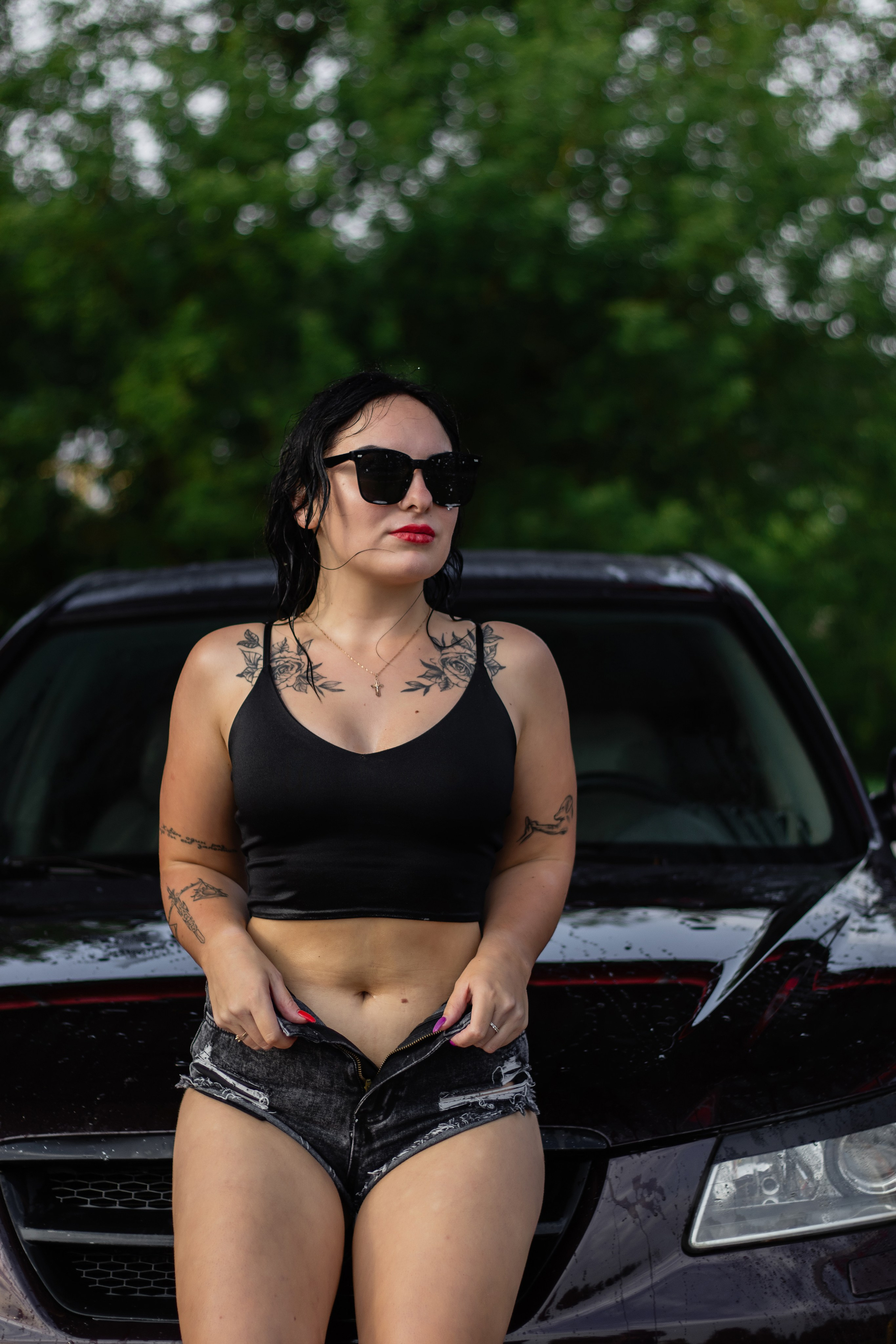 Фотосессия Даугавпилс на автомойке. Portretu fotogrāfs Daugavpilī Olga Antonova